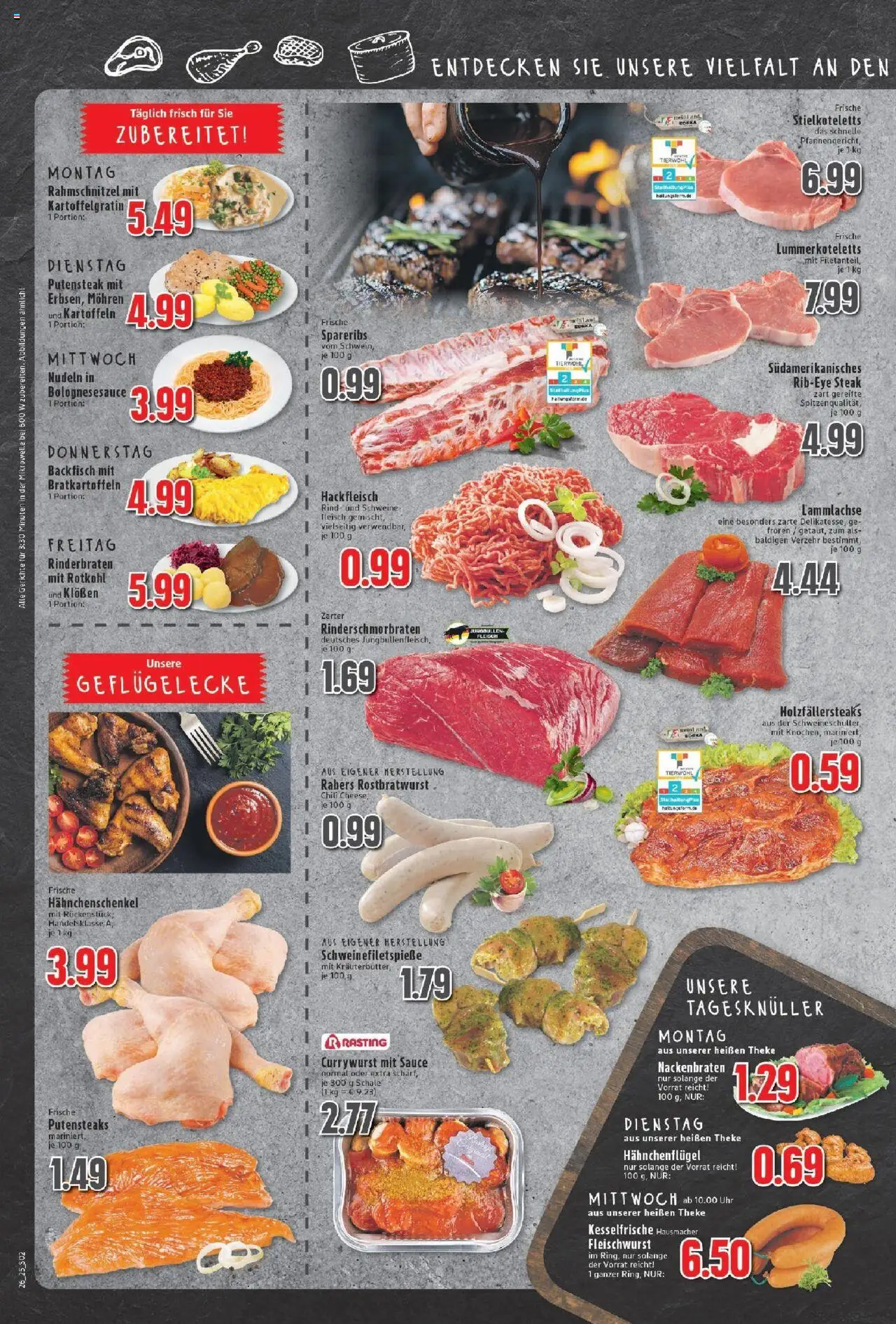 Edeka prospekt Neukirchen-Vluyn	 - gültig ab dem 22.06.2025 | Seite: 2 | Produkte: Mikrowelle, Mohren, Steak, Uhr