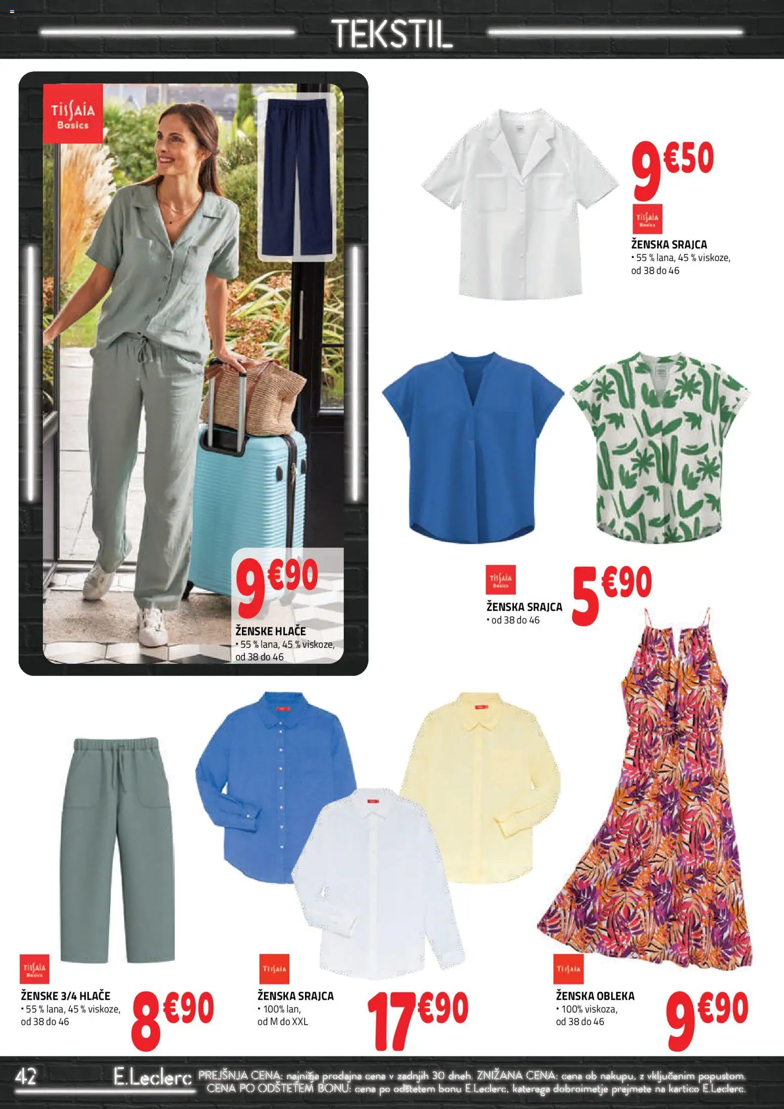 Novi E.leclerc katalog ponudbe – veljaven od 29.04.2026 | Stran: 2 | Izdelki: Srajca, Hlace, Obleka