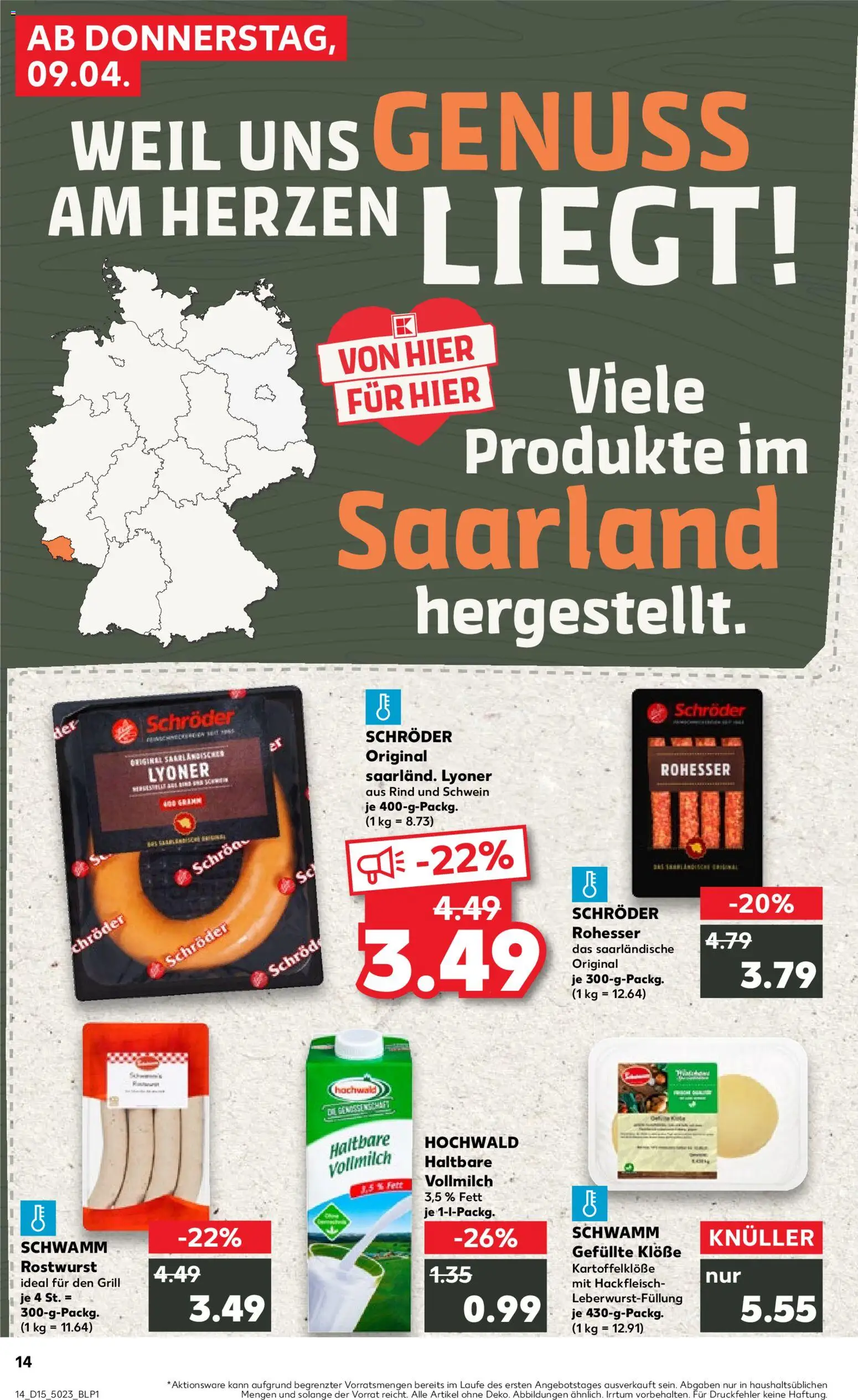 Kaufland Prospekt Völklingen	 – gültig ab 09.04.2026 | Seite: 14 | Produkte: Grill, Hackfleisch