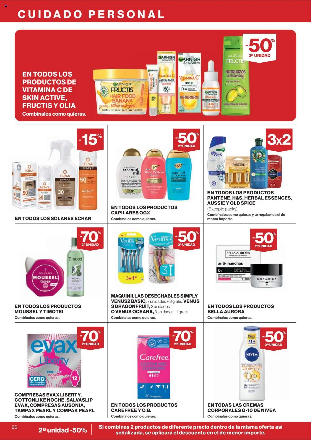 Hipercor catálogo │ válido desde el 31.07.2025 | Página: 30 | Productos: Champú, Té, Γλυφιτζούρι, Body