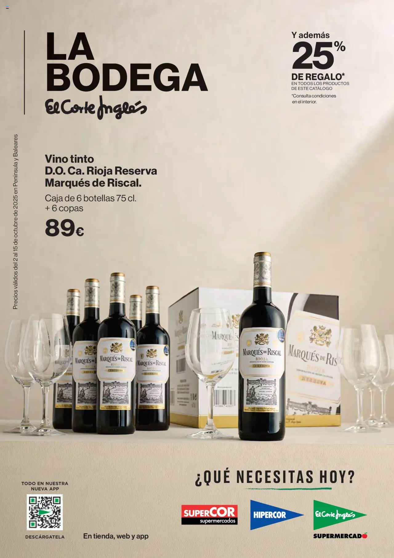 Supercor Península y Baleares │ válido desde el 02.10.2025 | Página: 1 | Productos: Vino, Caja