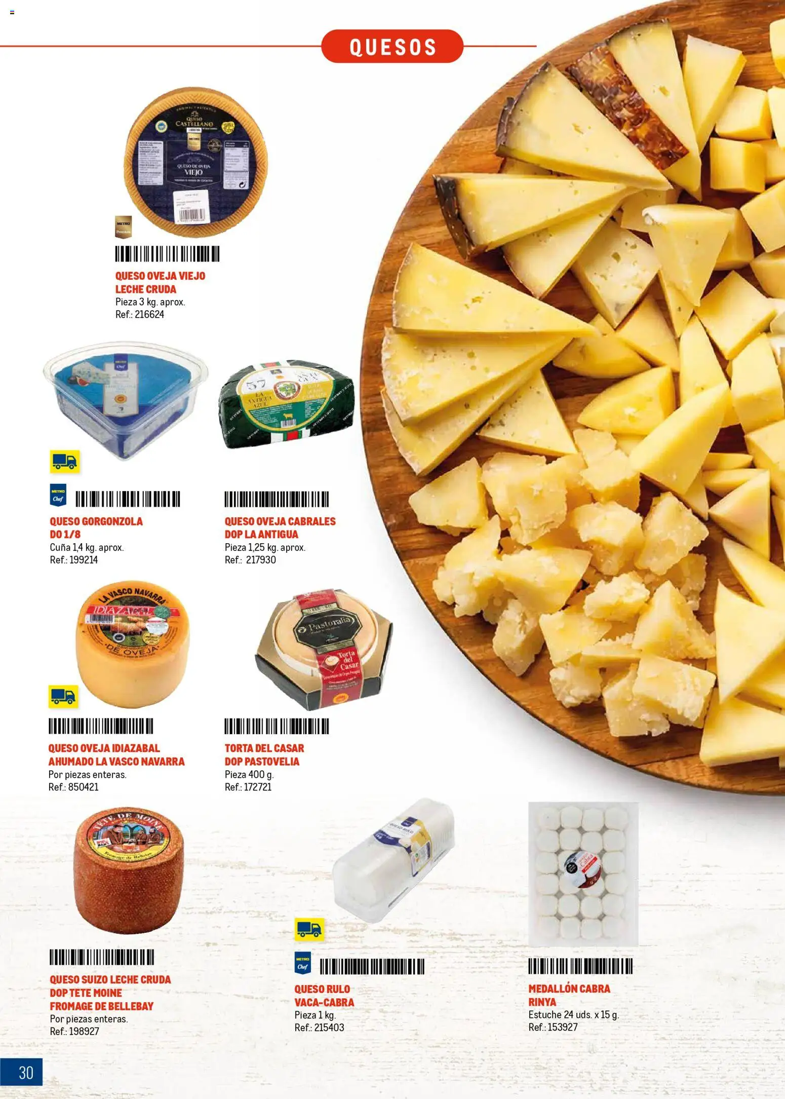 Makro Especial Catering Prat │ válido desde el 16.03.2026 | Página: 30 | Productos: Leche, Queso, Cuna