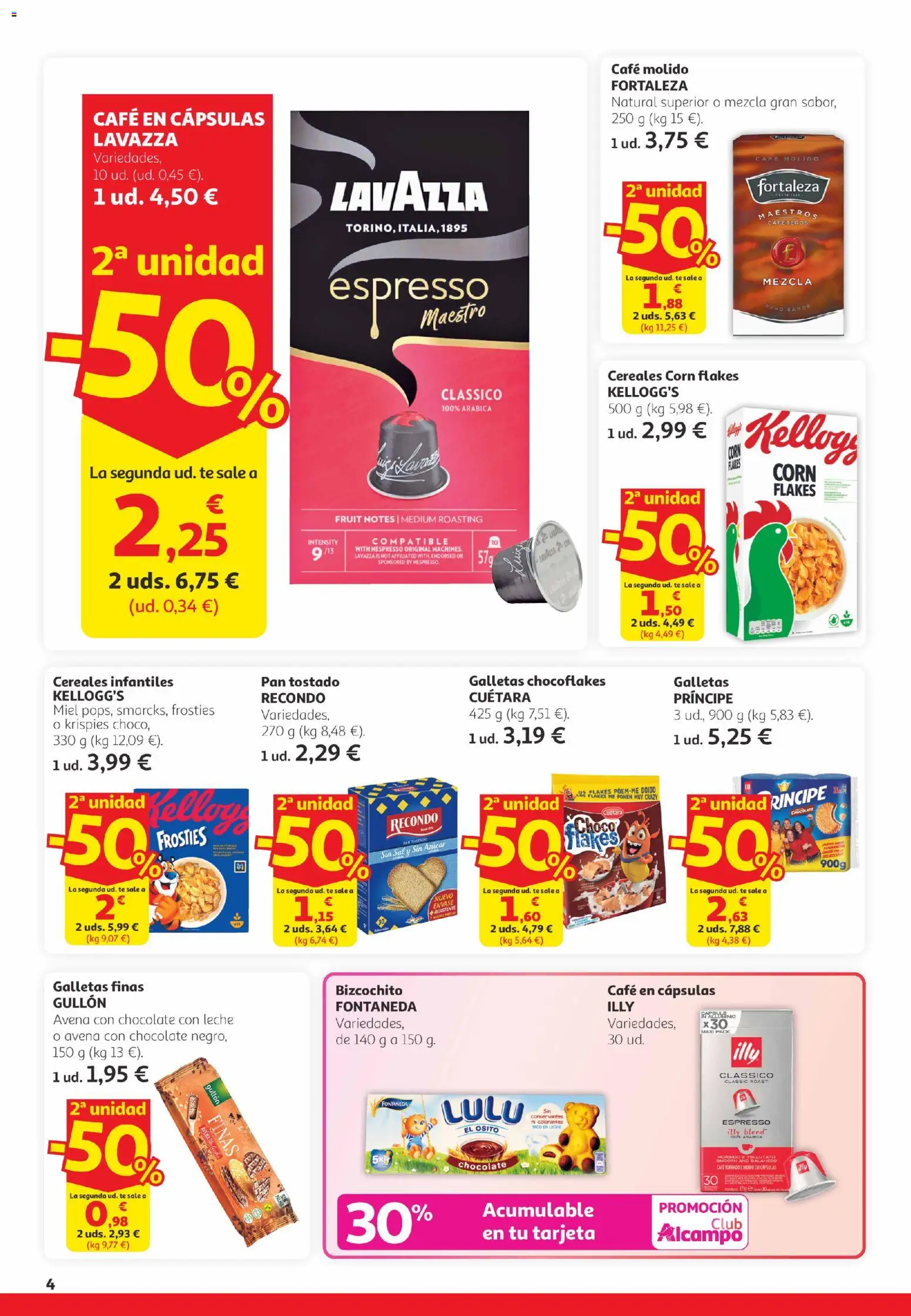 Alcampo -  Canarias │ válido desde el 26.02.2026 | Página: 4 | Productos: Ψηφιακή κάμερα, Leche, Pan, Café molido