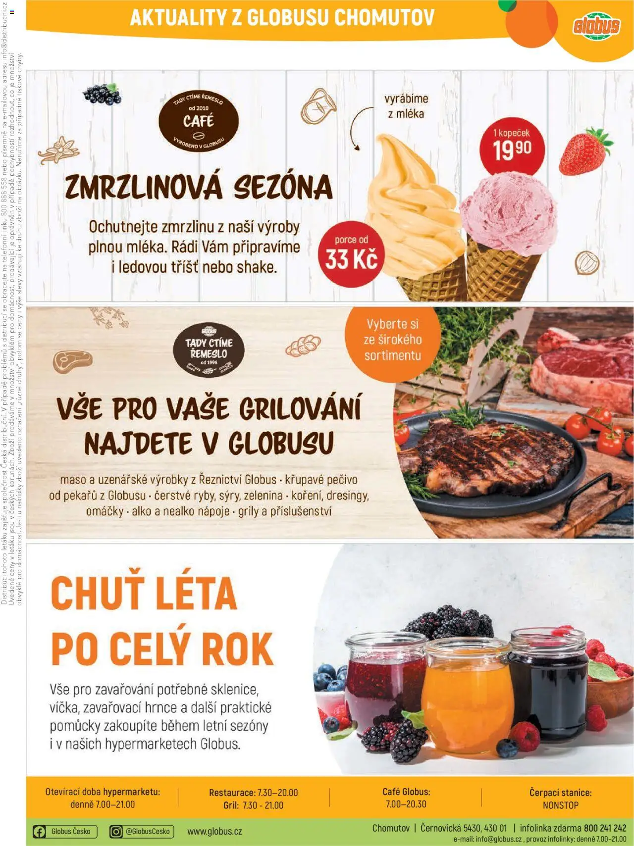 Globus leták - Chomutov od 06.08.2025 | Strana: 33 | Produkty: Grilování, Globus, Hrnce, Zavařovací hrnce