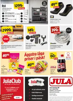 Jula erbjudanden - Förhandsvisning av reklamblad från butik Jula aktuell från 19.03.2026 | Sida: 8 | Produkter: Galler, Robotdammsugare, Massagepistol
