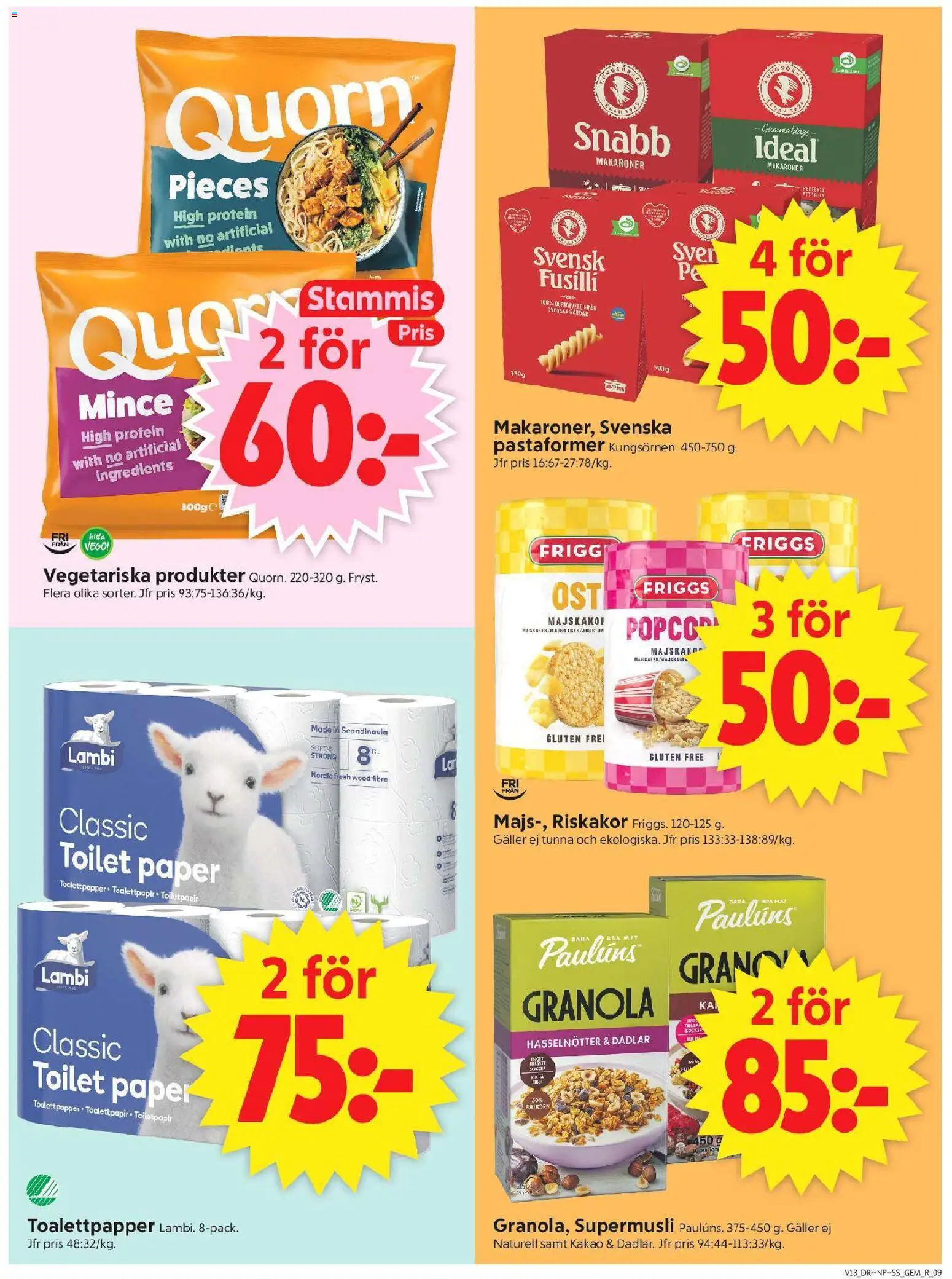 ICA Supermarket reklamblad aktuell från 23.03.2026 | Sida: 11 | Produkter: Gem, Toalettpapper, Toalett, Granola