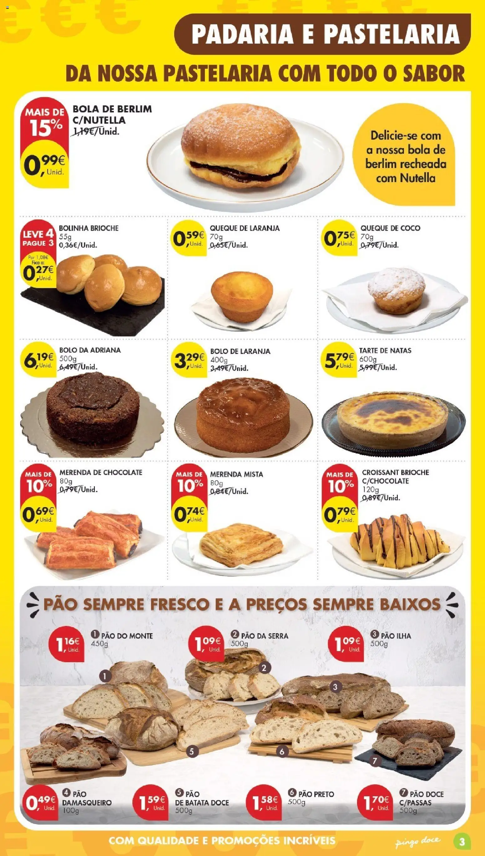 Pingo Doce Poupe Esta Semana Madeira │ válido de 28.04.2026 | Página: 3 | Produtos: Bolo, Pão, Chocolate, Tarte