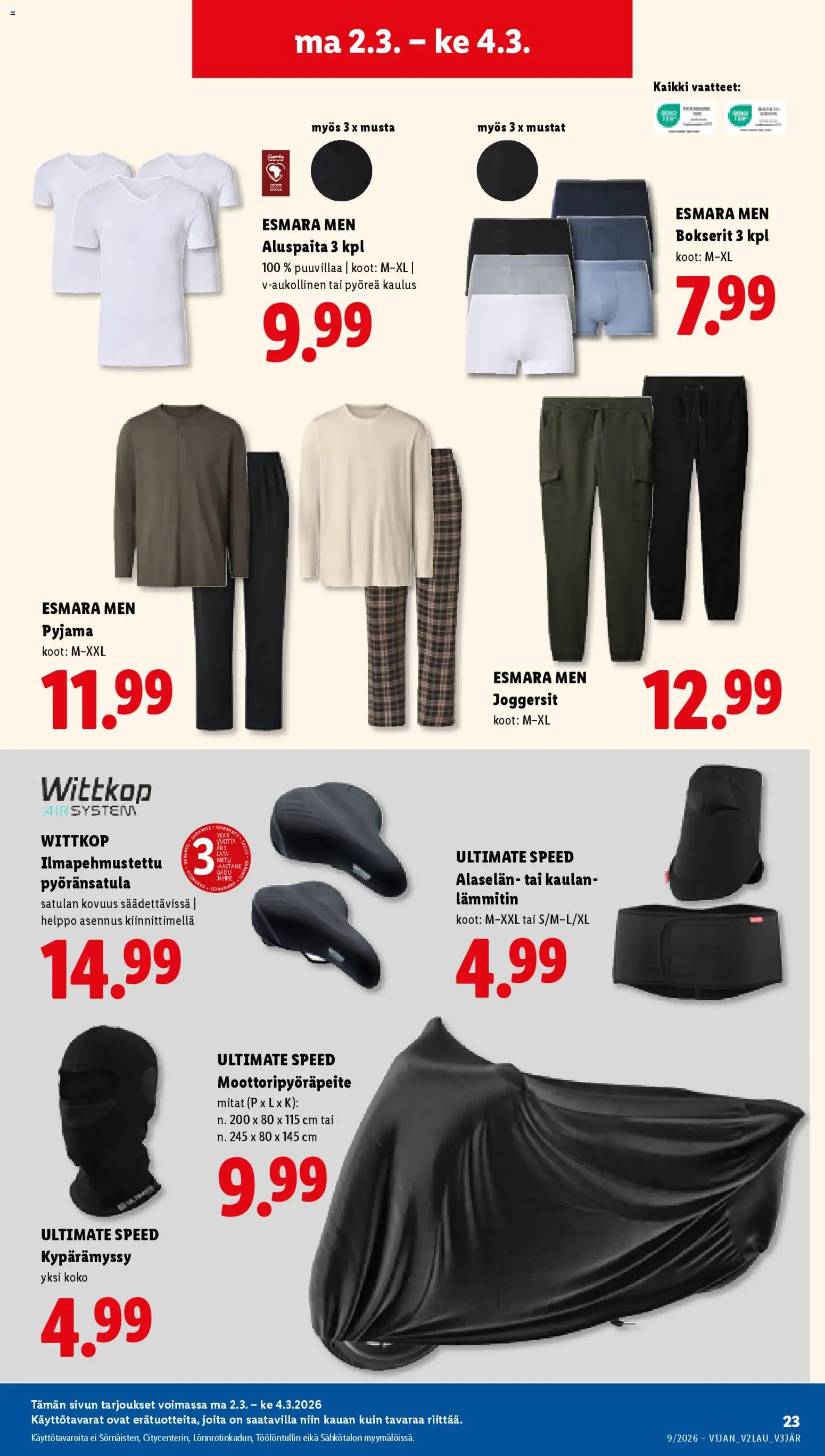 Lidl tarjoukset - Helsinki – voimassa 26.02.2026 alkaen | Sivu: 29 | Tuotteet: Vaatteet, Pyjama, Bokserit