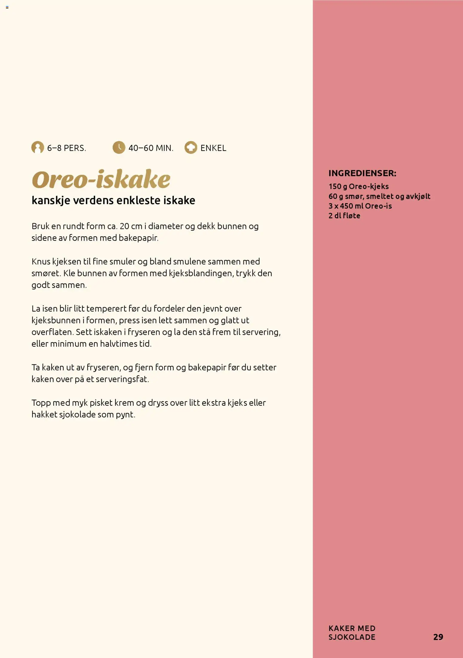 {H1} | Side: 29 | Produkter: Brassestol, Kjeks, Prosecco, Topp