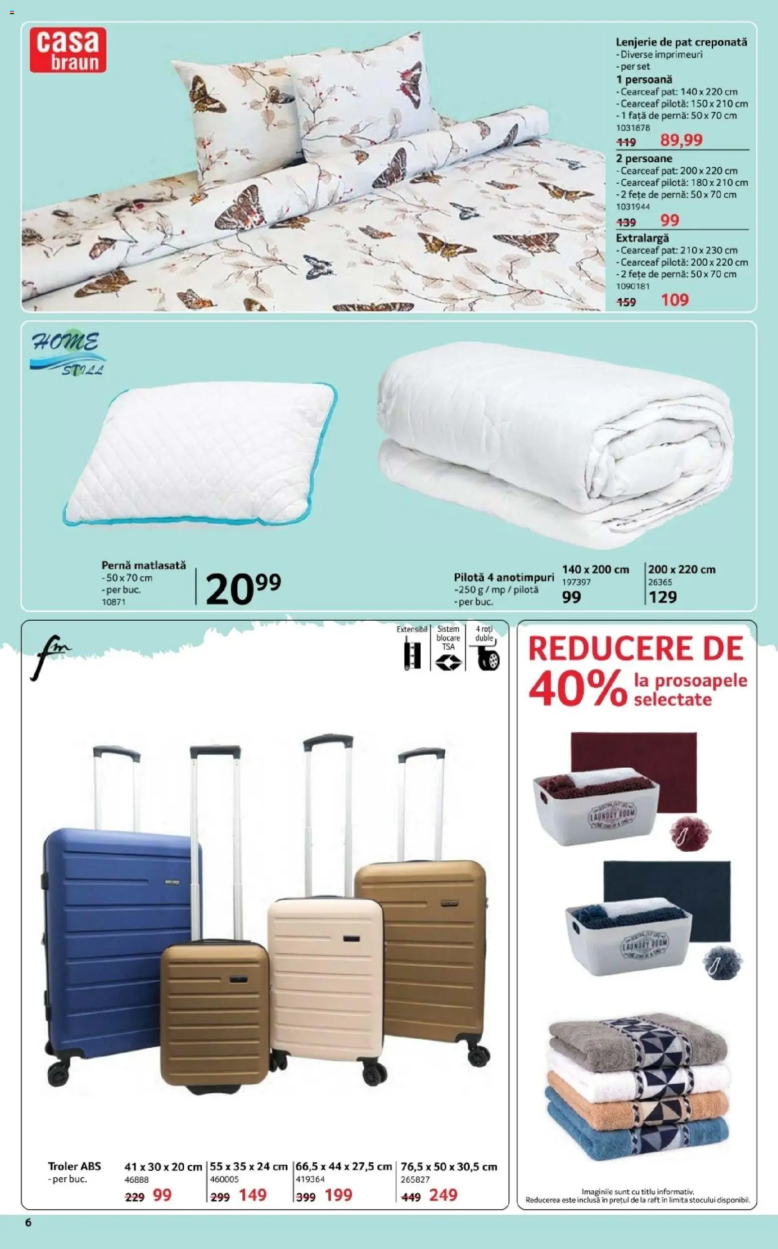 Noul catalog Selgros – valabil de la 20.02.2026 | Pagină: 6 | Produse: Pat, Pernă, Raft, Față de pernă