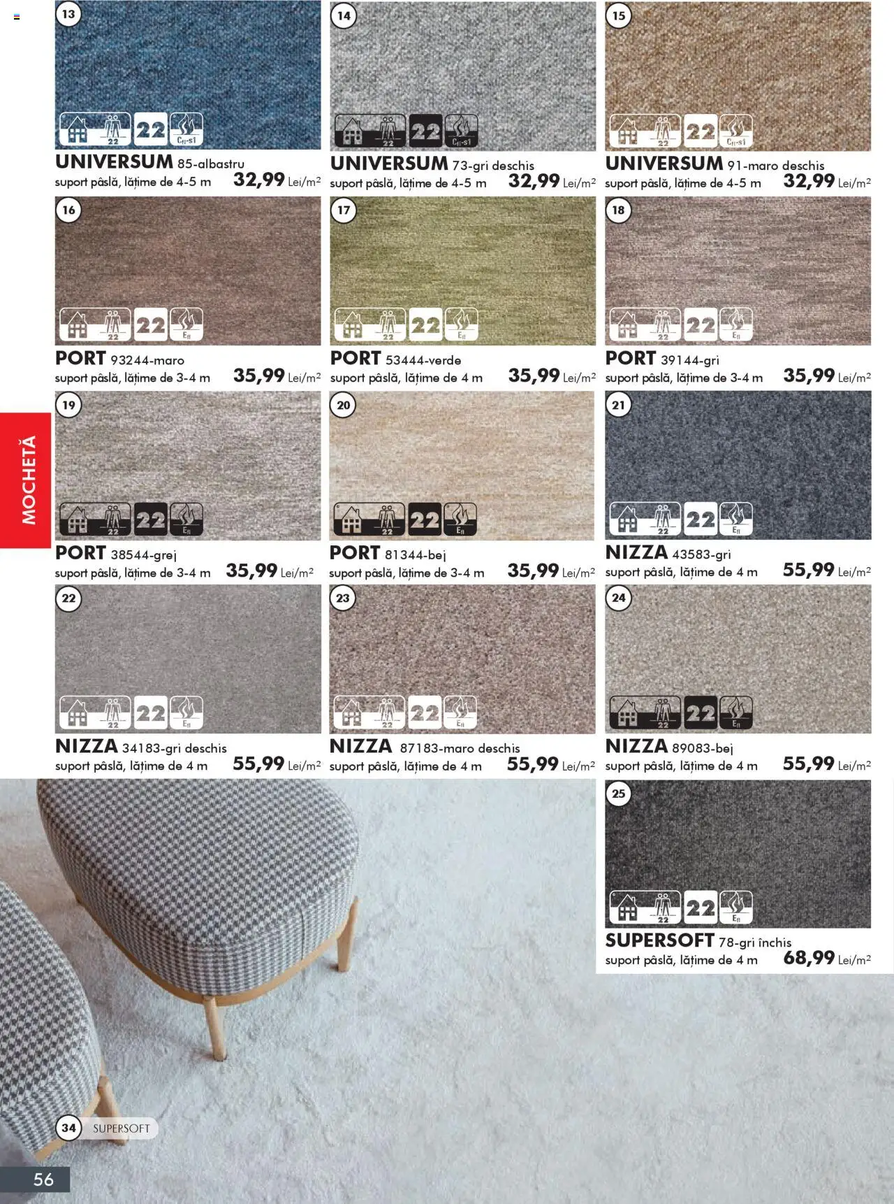 Noul catalog Diego – valabil de la 01.10.2025 | Pagină: 56 | Produse: Mochetă