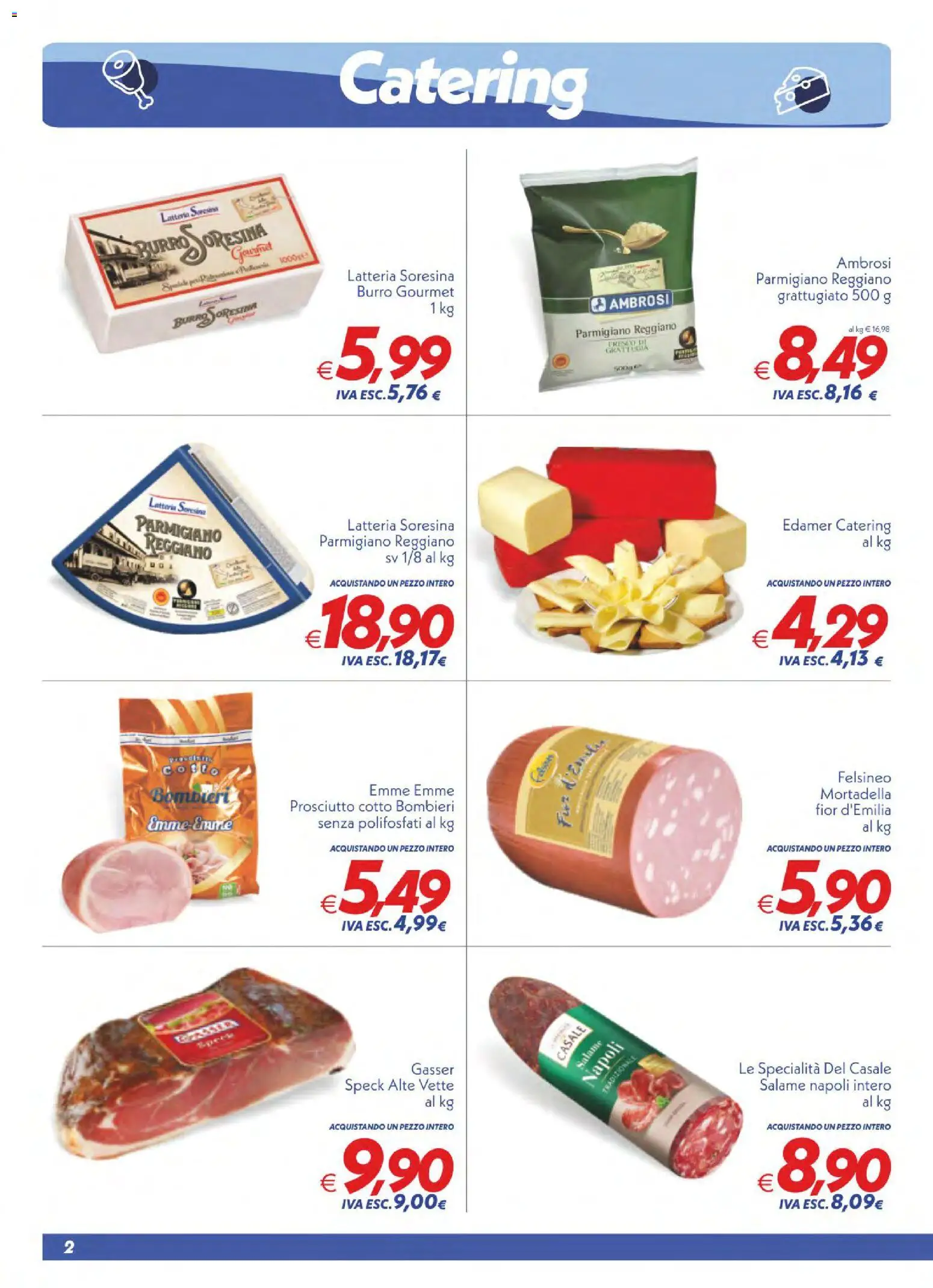 Volantino SuperConveniente del 27.03.2026 | Pagina: 2 | Prodotti: Prosciutto Cotto, Prosciutto, Burro, Parmigiano reggiano