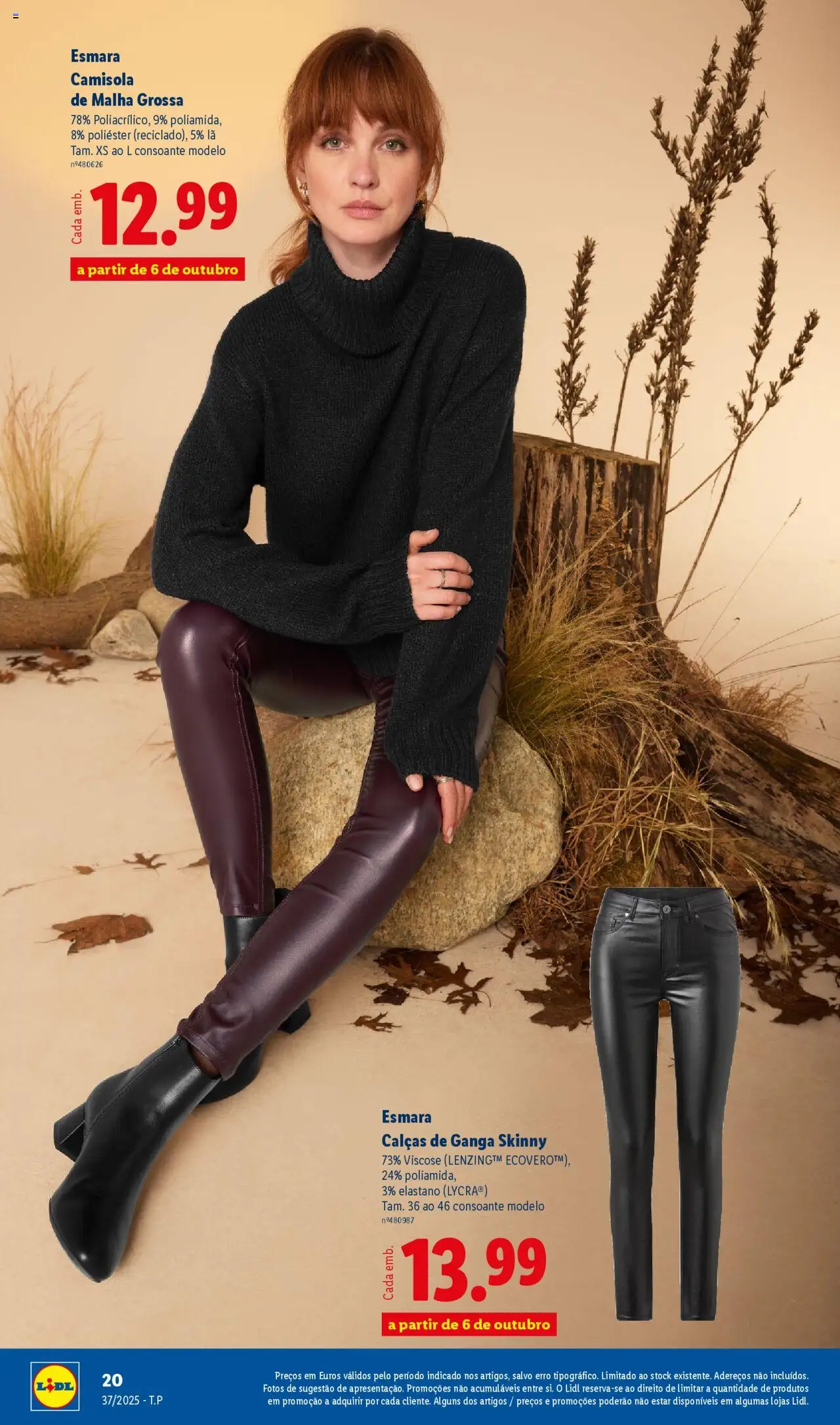 Lidl - Coleção Outono │ válido de 08.09.2025 | Página: 20 | Produtos: Jeans, Calças, Camisola