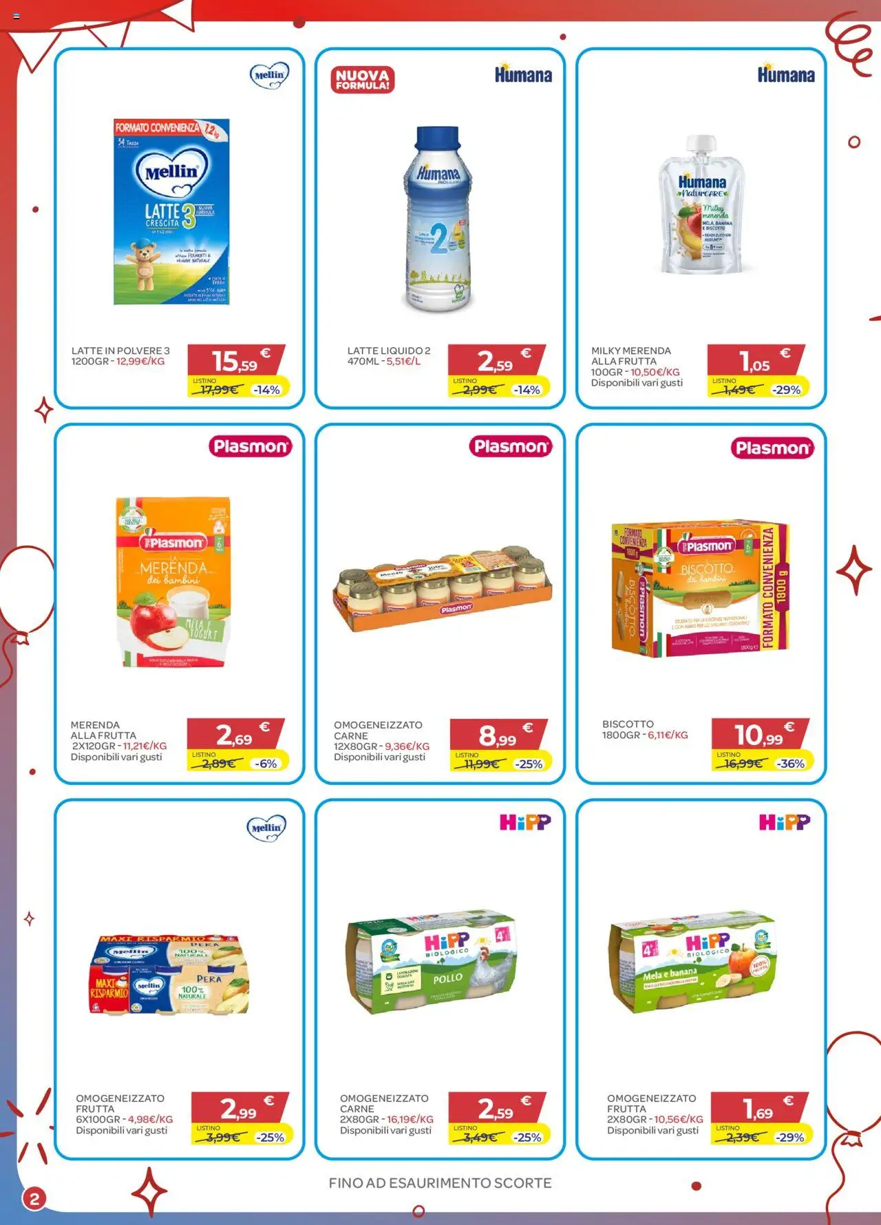 Volantino Bimbo store del 03.10.2025 | Pagina: 2 | Prodotti: Pollo, Frutta, Latte, Pera