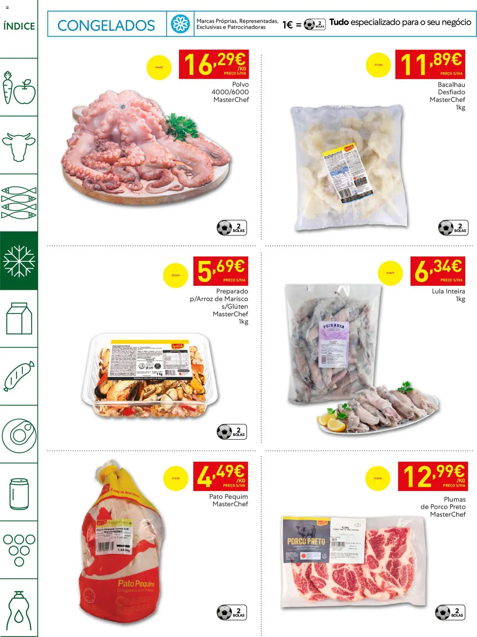 Recheio - Horeca Bons Negócios Madeira │ válido de 14.04.2026 | Página: 10 | Produtos: Botas, Bacalhau, Polvo