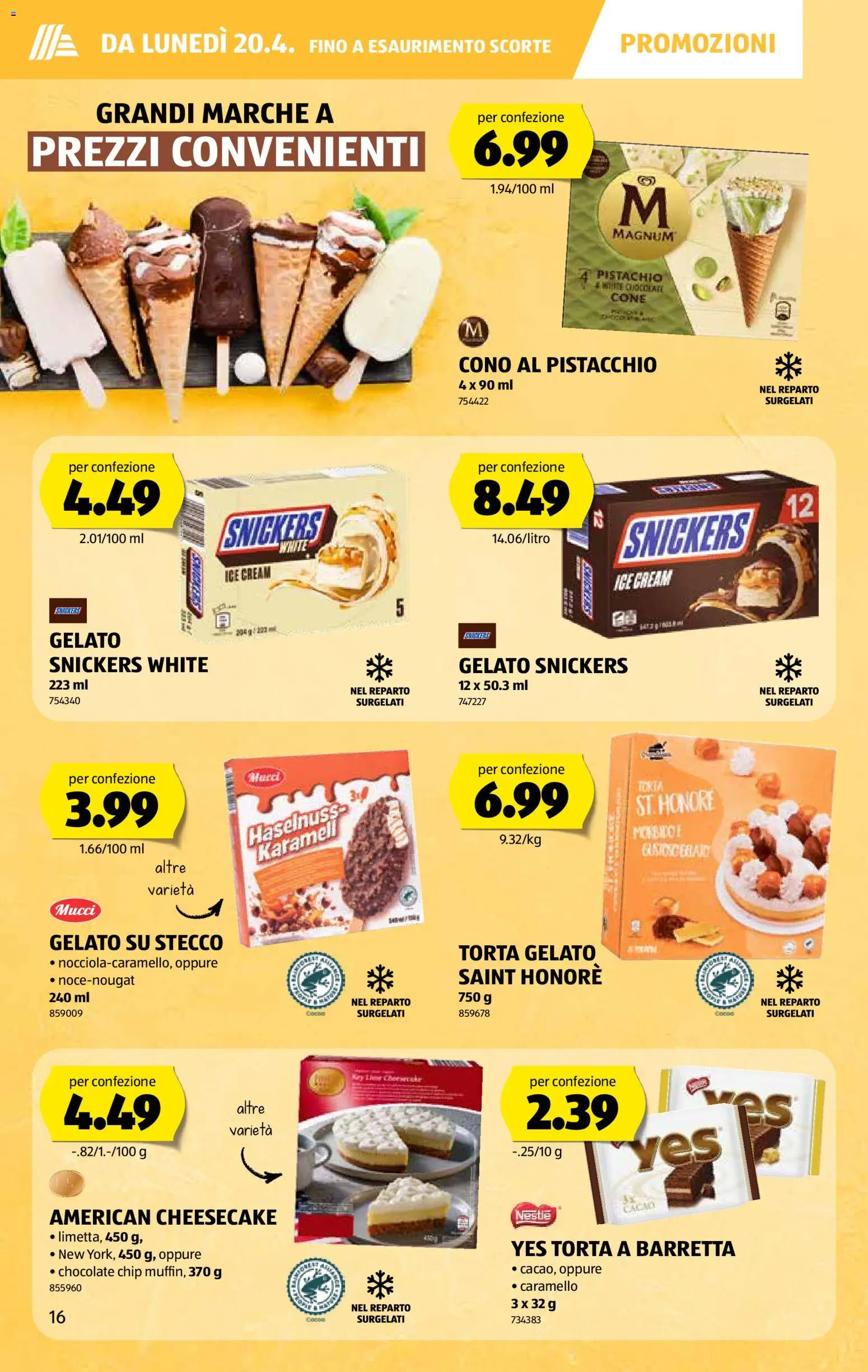 Aldi aktionen IT – gültig ab 16.04.2026 | Seite: 17 | Produkte: En Kommode, Snickers