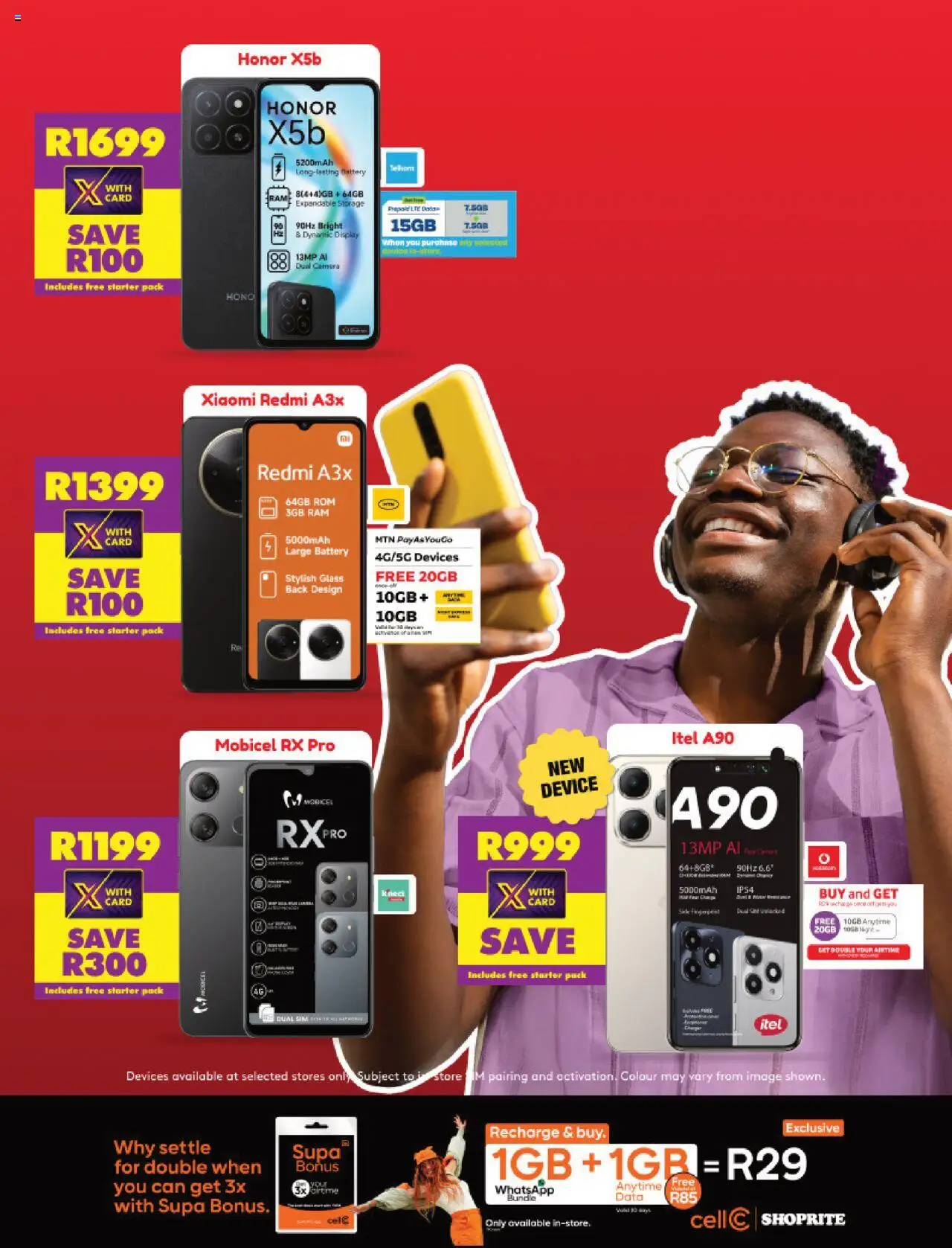 New Shoprite catalogue – valid from 29.09.2025 | Page: 2 | Products: Data, Camera, Battery