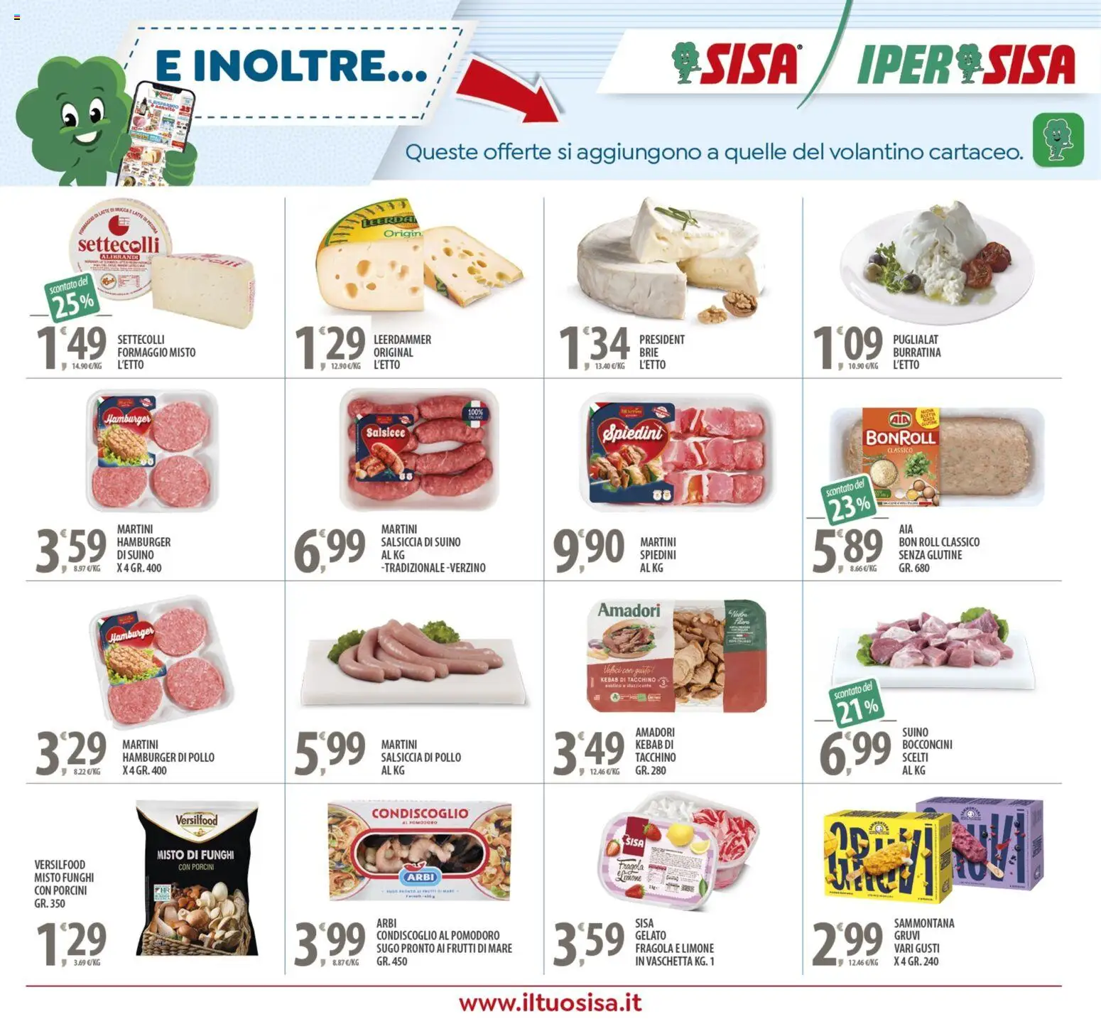 Volantino SISA del 05.12.2025 | Pagina: 19 | Prodotti: Suino, Tacchino, Frutti di mare, Formaggio