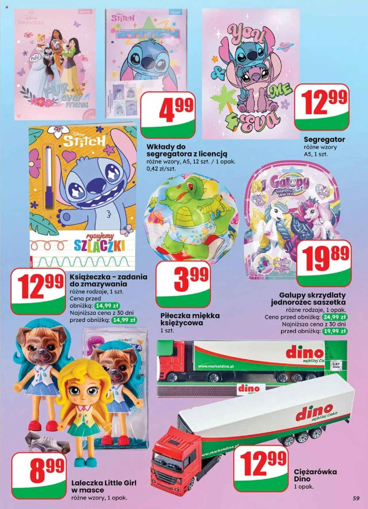 Dino Gazetka od 01.10.2025 | Strona: 59 | Produkty: Jednorożec