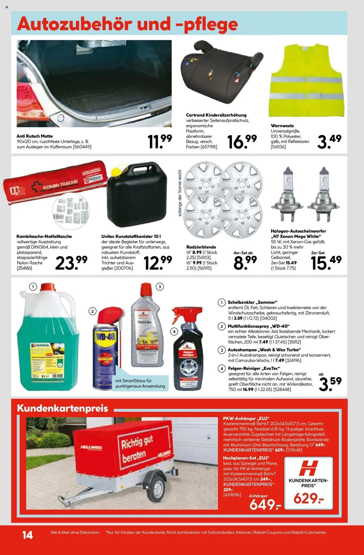 HELLWEG Fürstenfeld gültig ab 07.08.2025 | Seite: 14 | Produkte: Tasche, Gewicht
