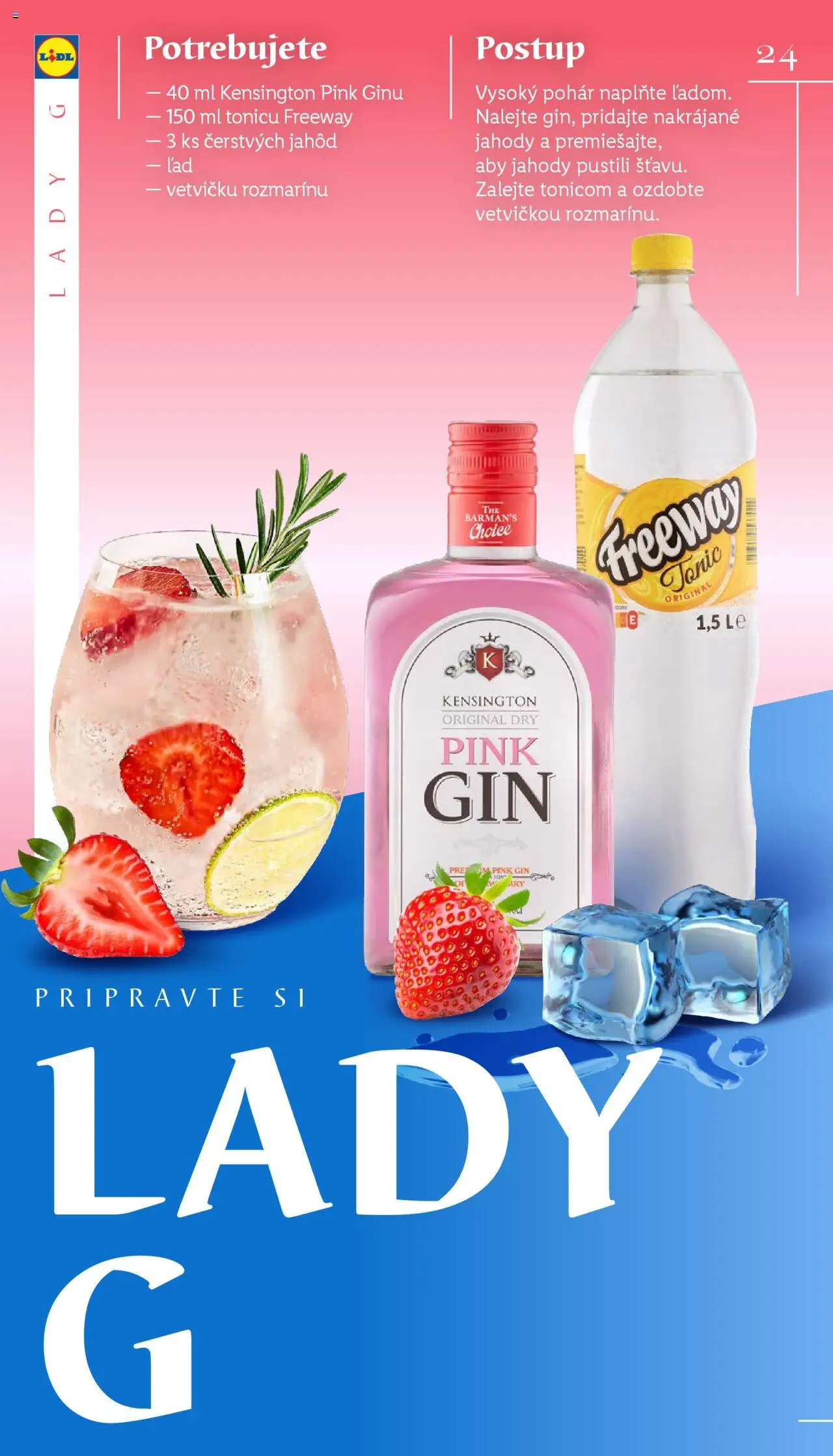 Lidl barmanská príručka │ platný od 03.06.2025 | Strana: 24 | Produkty: Gin, Jahody