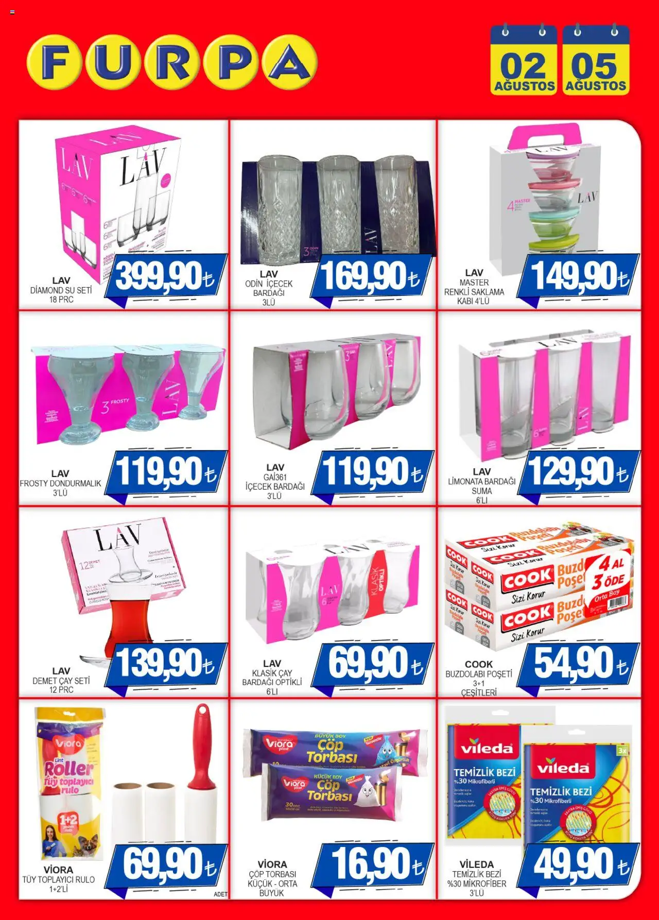 Furpa Katalog - 02.08.2025 tarihinden itibaren geçerlidir | Sayfa: 5 | Ürünler: Limonata, Çöp torbası, Çay, Buzdolabı