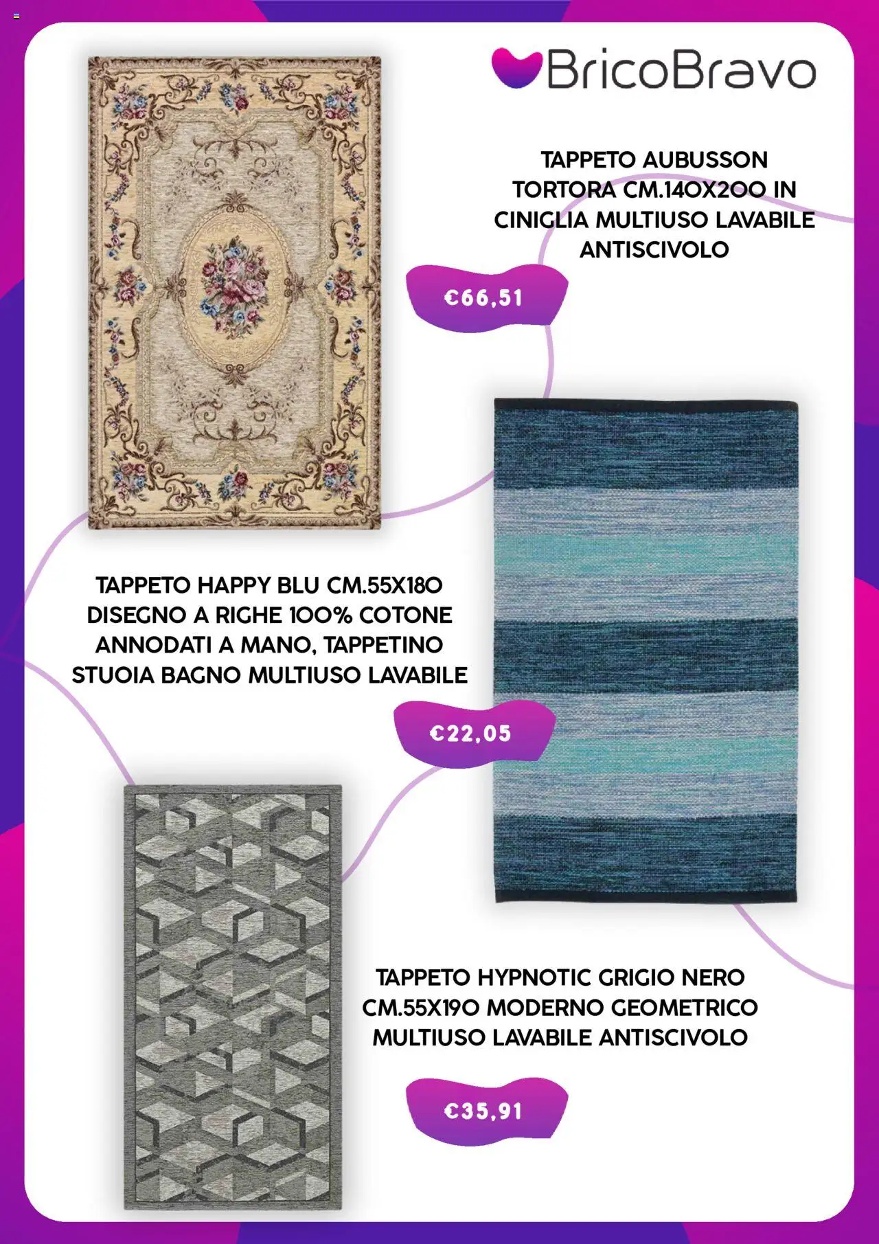 Volantino Brico Bravo del 05.10.2025 | Pagina: 3 | Prodotti: Bagno, Tappeto