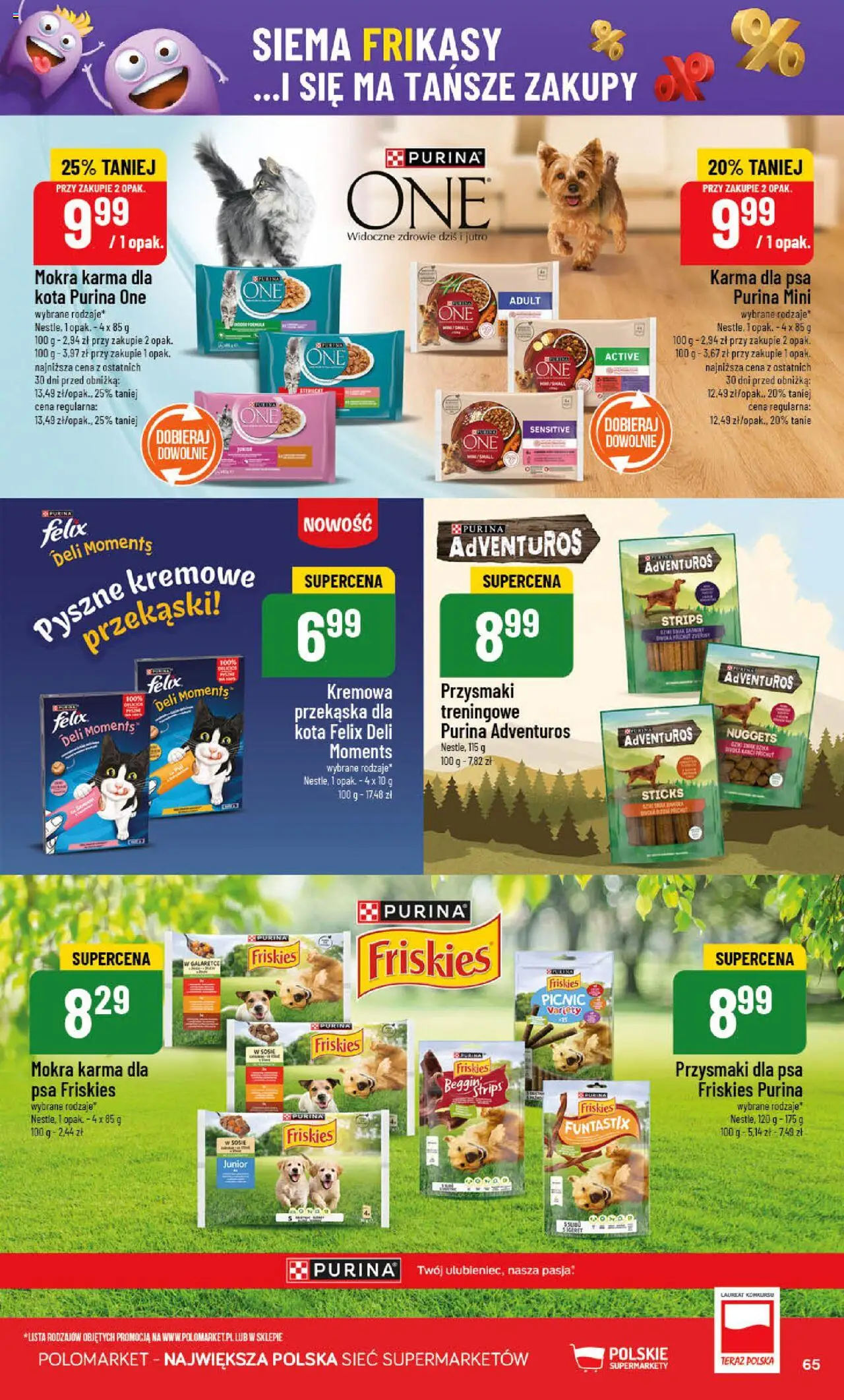 POLOmarket Gazetka od 15.10.2025 | Strona: 65 | Produkty: Karma dla psa, Przysmaki dla psa, Nuggets, Sos