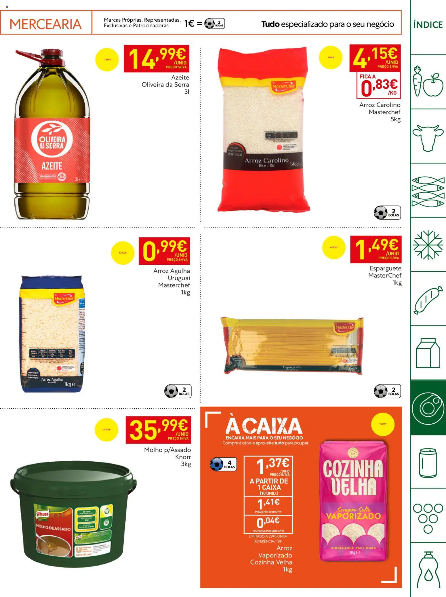 Recheio Horeca Madeira │ válido de 28.04.2026 | Página: 19 | Produtos: Azeite, Knorr, Caixa, Arroz