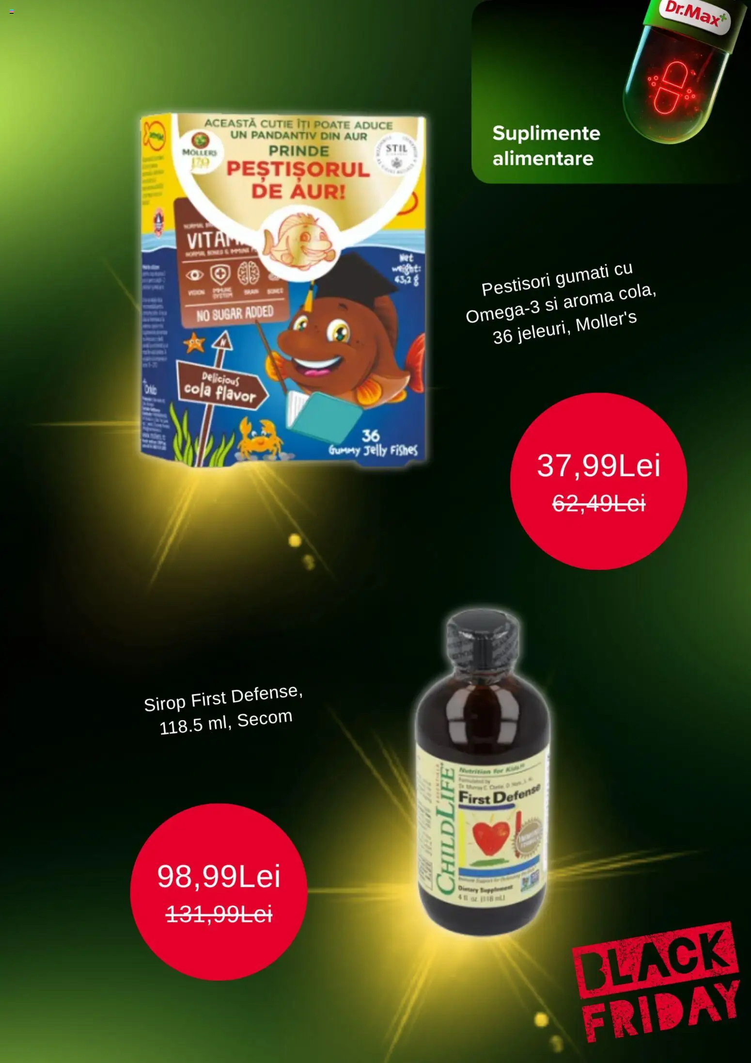 Noul catalog Dr.Max – valabil de la 07.11.2025 | Pagină: 5 | Produse: Cutie, Amerikan servis, Sirop
