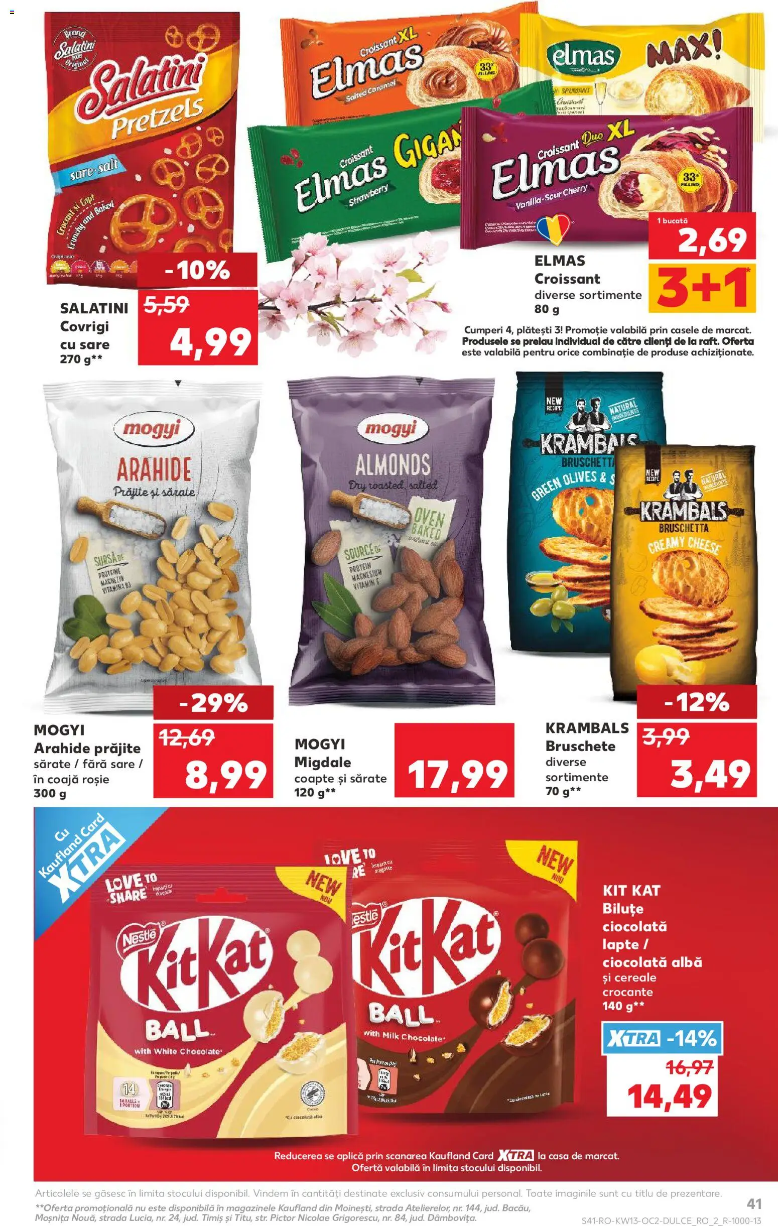 Noul catalog Kaufland – valabil de la 25.03.2026 | Pagină: 41 | Produse: Masaüstü kılıfı, Migdale, Ciocolată, Cereale