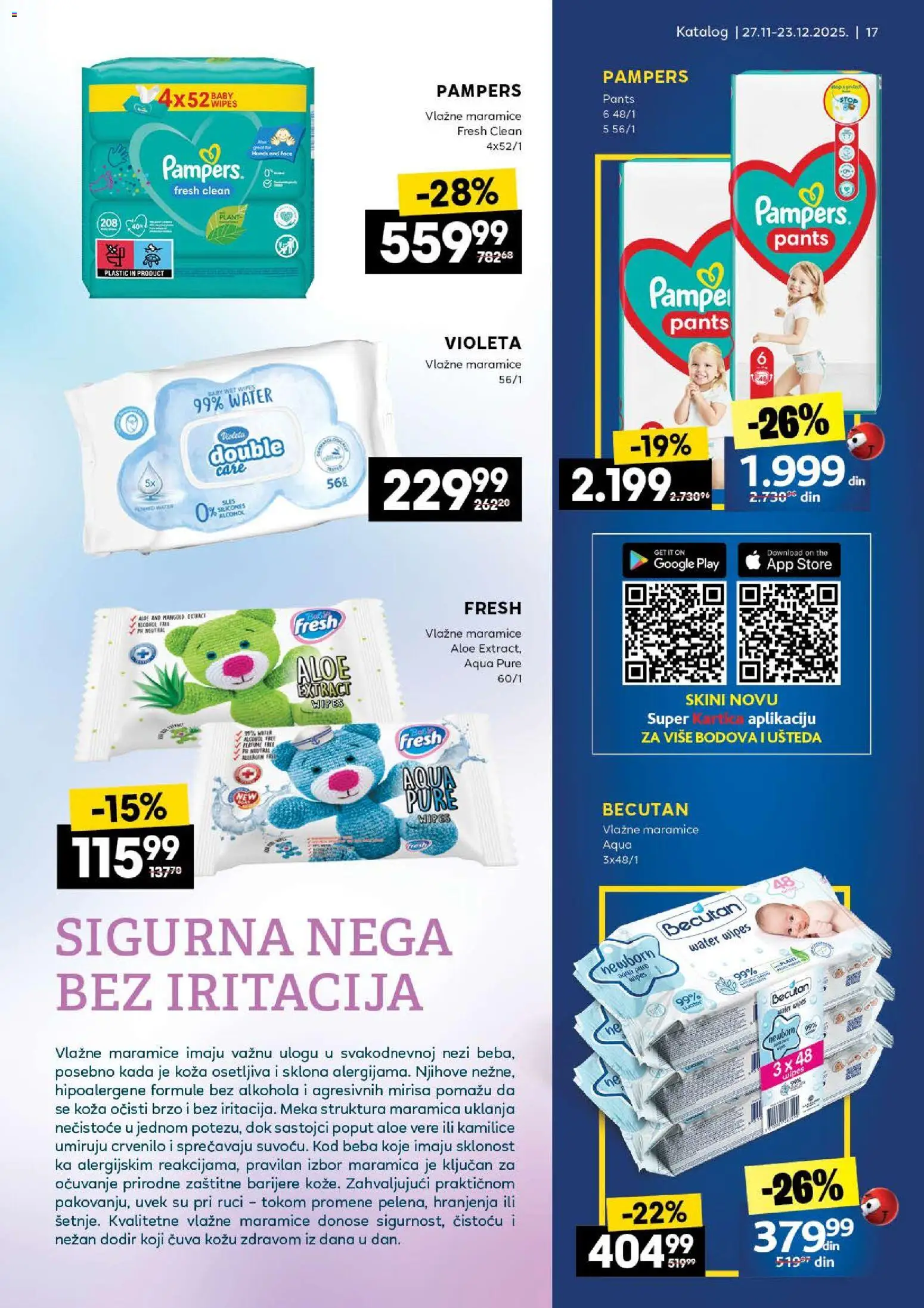 Roda katalog - važi od 27.11.2025 | Strana: 17 | Proizvode: Pampers, Vlažne maramice