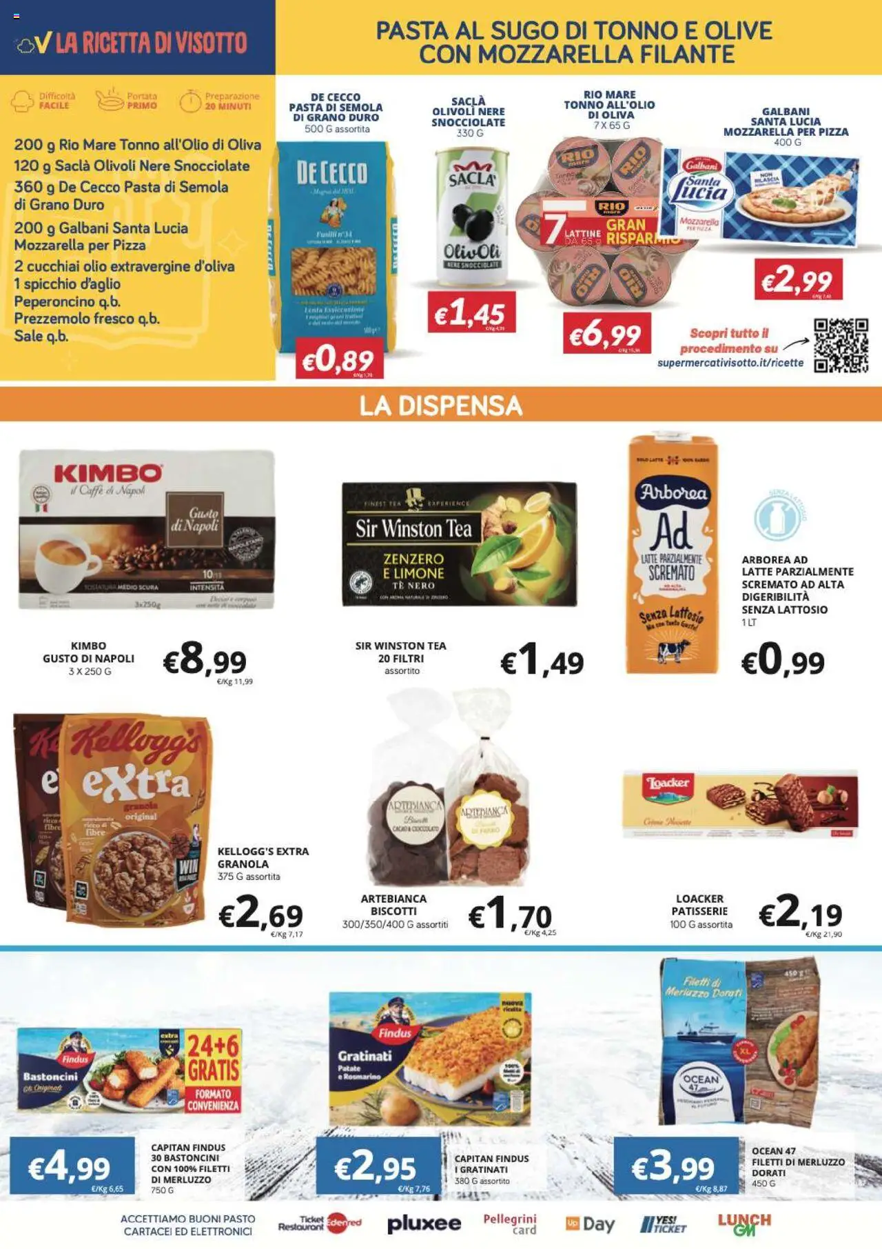 Volantino Visotto del 08.10.2025 | Pagina: 5 | Prodotti: Merluzzo, Latte, Limone, Olive