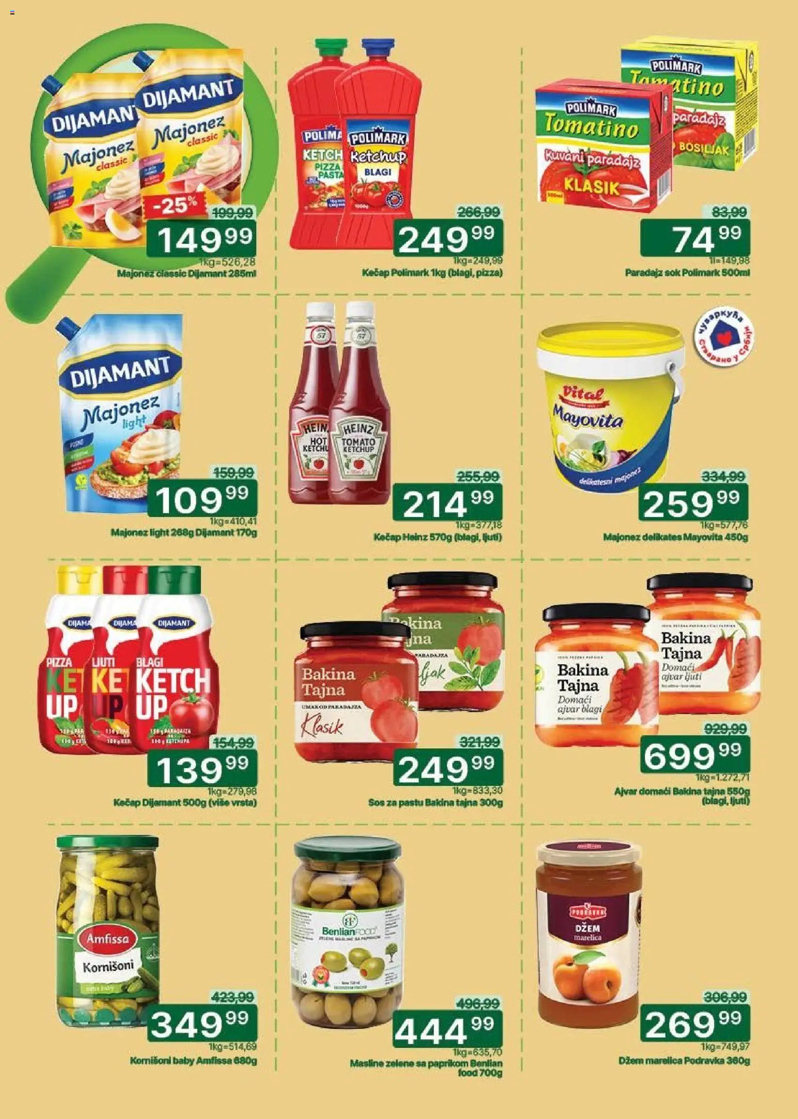 Univerexport katalog - važi od 05.01.2026 | Strana: 14 | Proizvode: Majonez, Kečap, Ajvar, Paradajz
