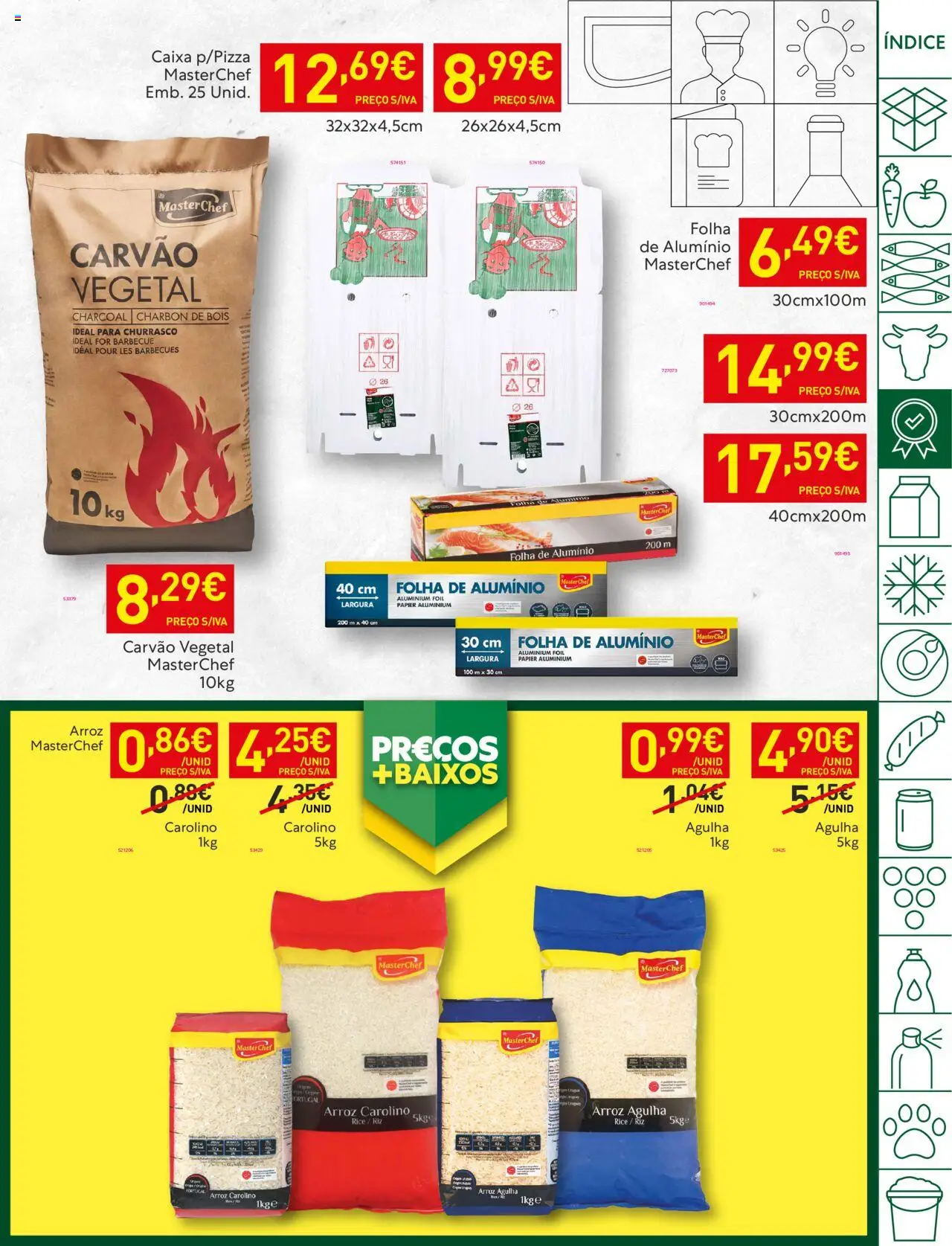 Recheio folheto │ válido de 19.08.2025 | Página: 17 | Produtos: Carvão vegetal, Caixa, Arroz