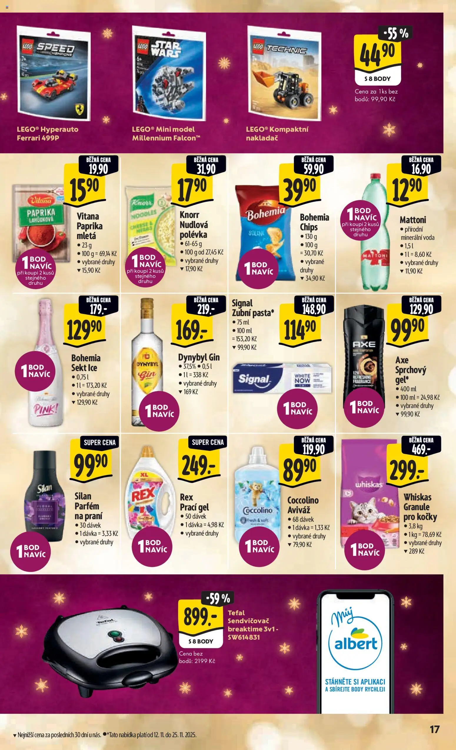 Albert Black Friday od 12.11.2025 | Strana: 26 | Produkty: Granule, Coccolino, Sendvičovač, Parfém