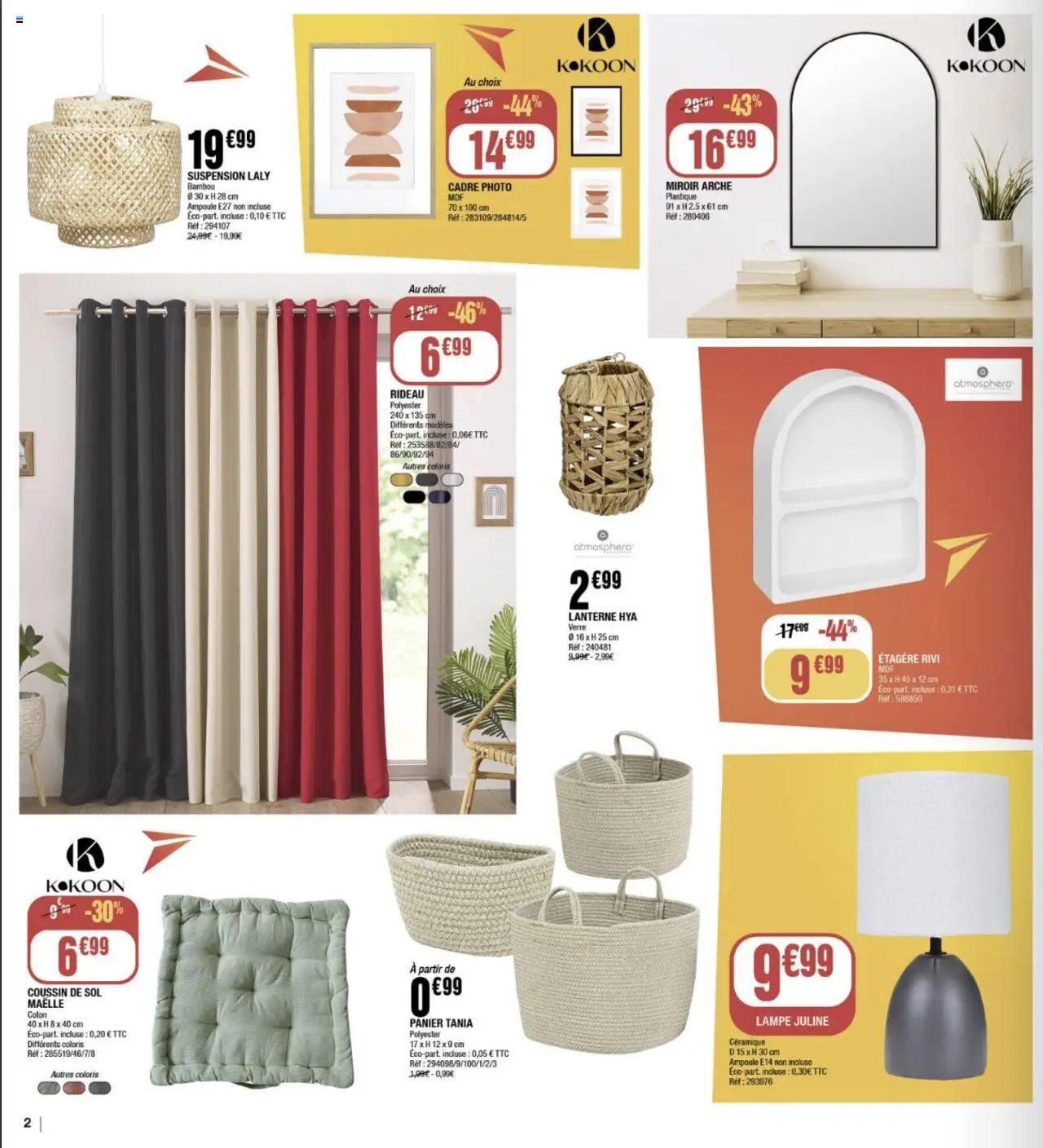 {H1} | Page: 2 | Produits: Suspension, Étagère, Miroir, Rideau