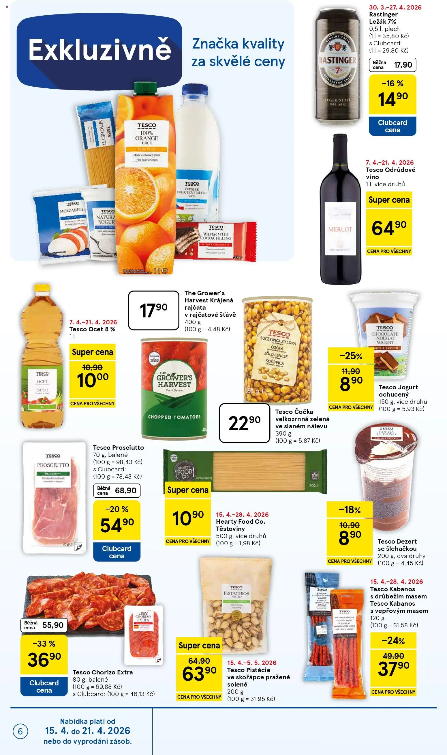 Tesco leták - Supermarket od 15.04.2026 | Strana: 6