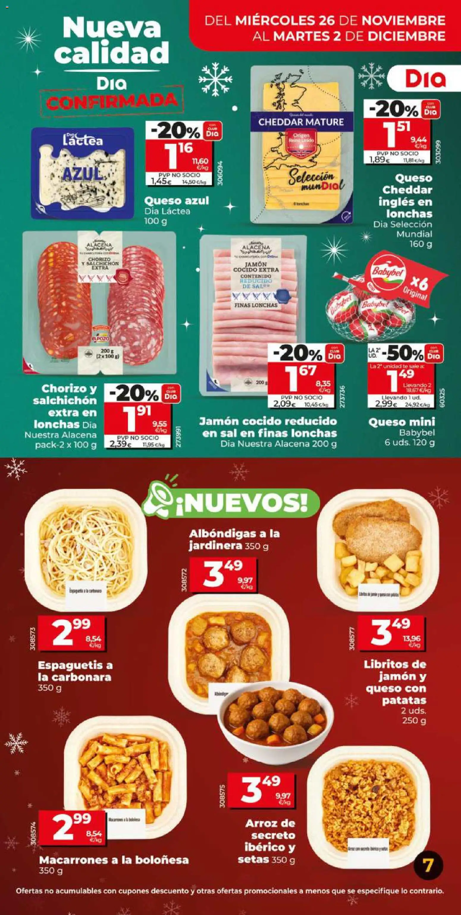 Dia - folleto Market │ válido desde el 26.11.2025 | Página: 7 | Productos: Queso, Jardinera, Arroz, Té