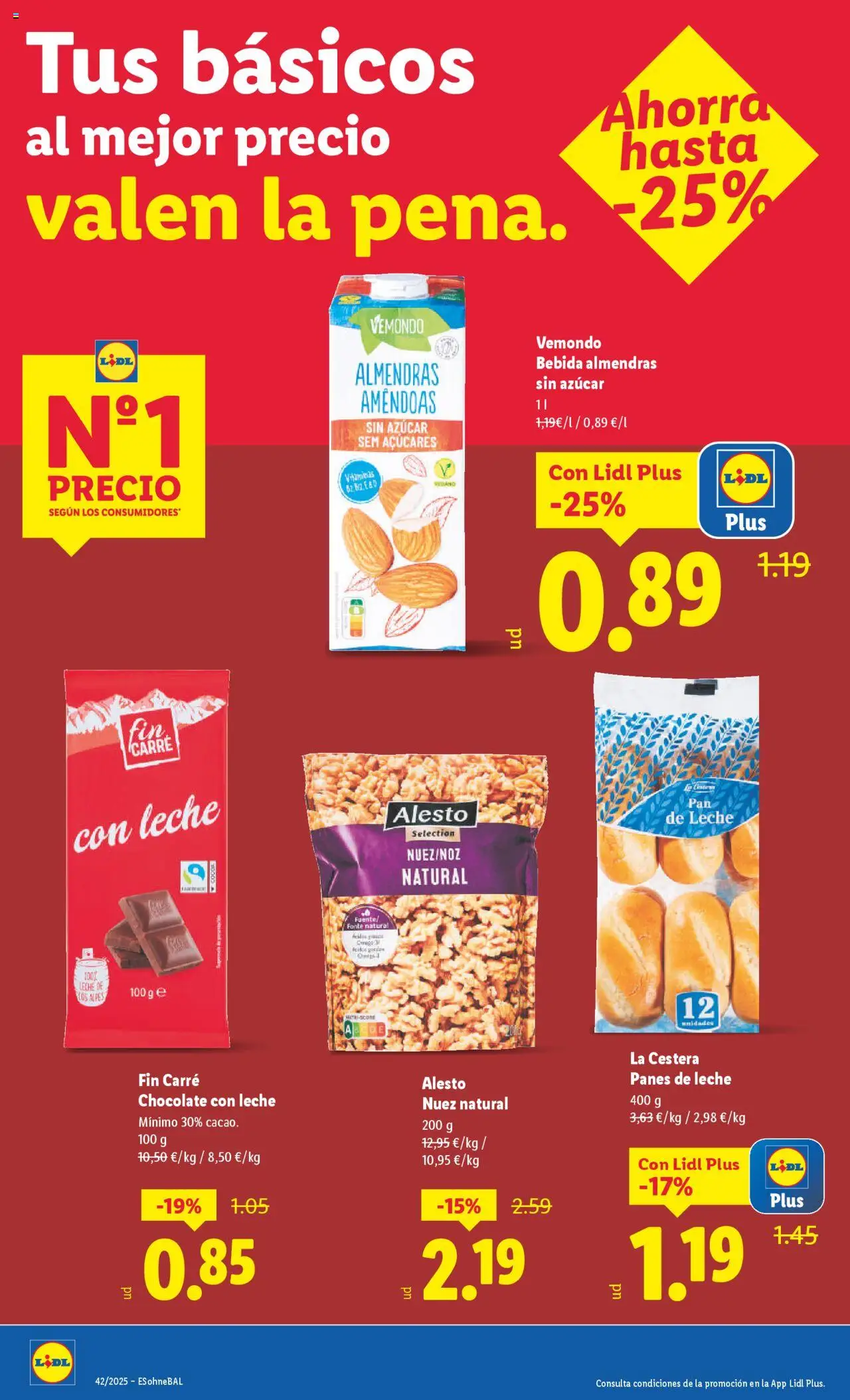 Lidl catálogo BCN │ válido desde el 13.10.2025 | Página: 2 | Productos: Leche, Chocolate, Chocolate con leche