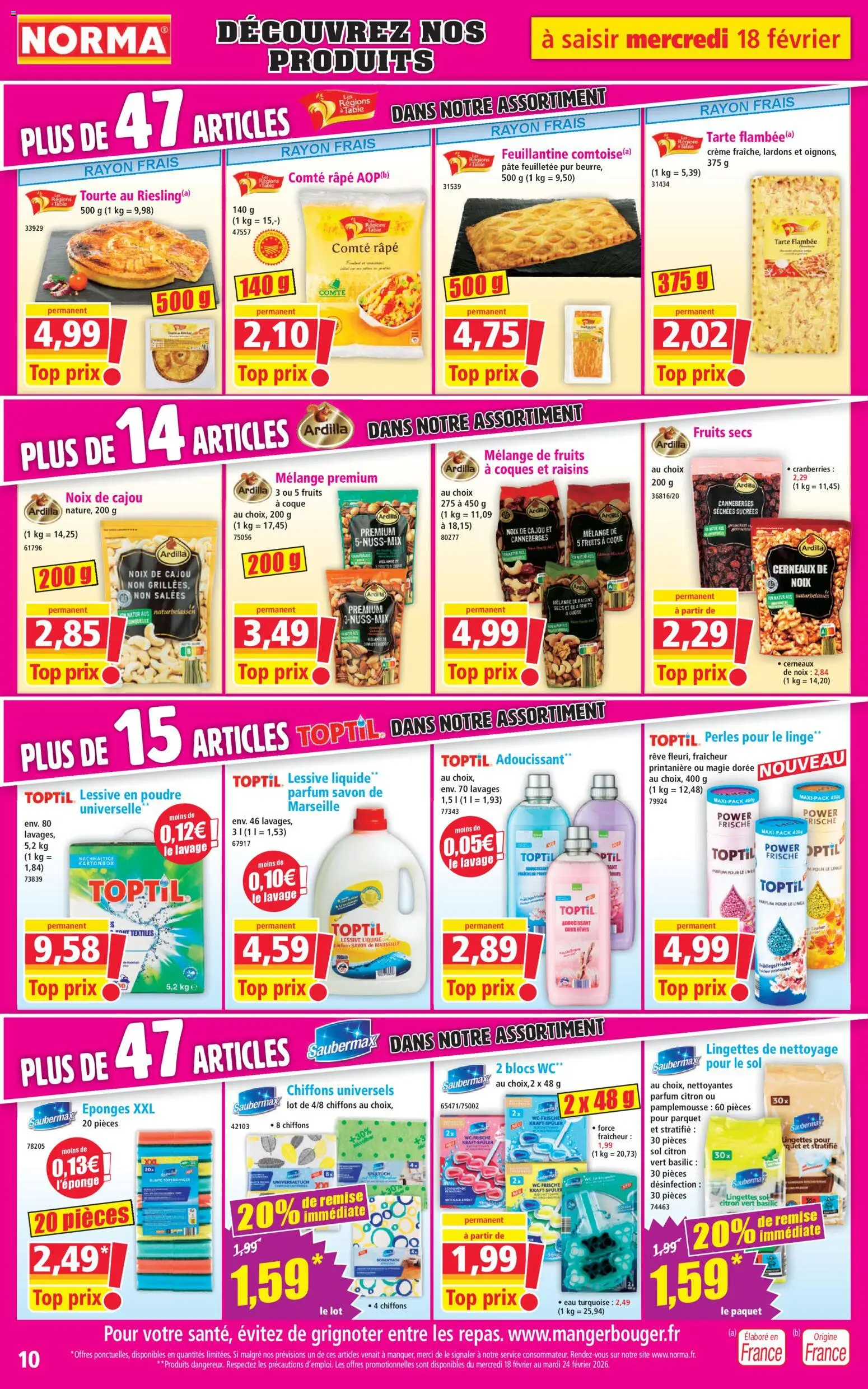 {H1} | Page: 10 | Produits: Citron, Savon de marseille, Parquet, Fruits secs