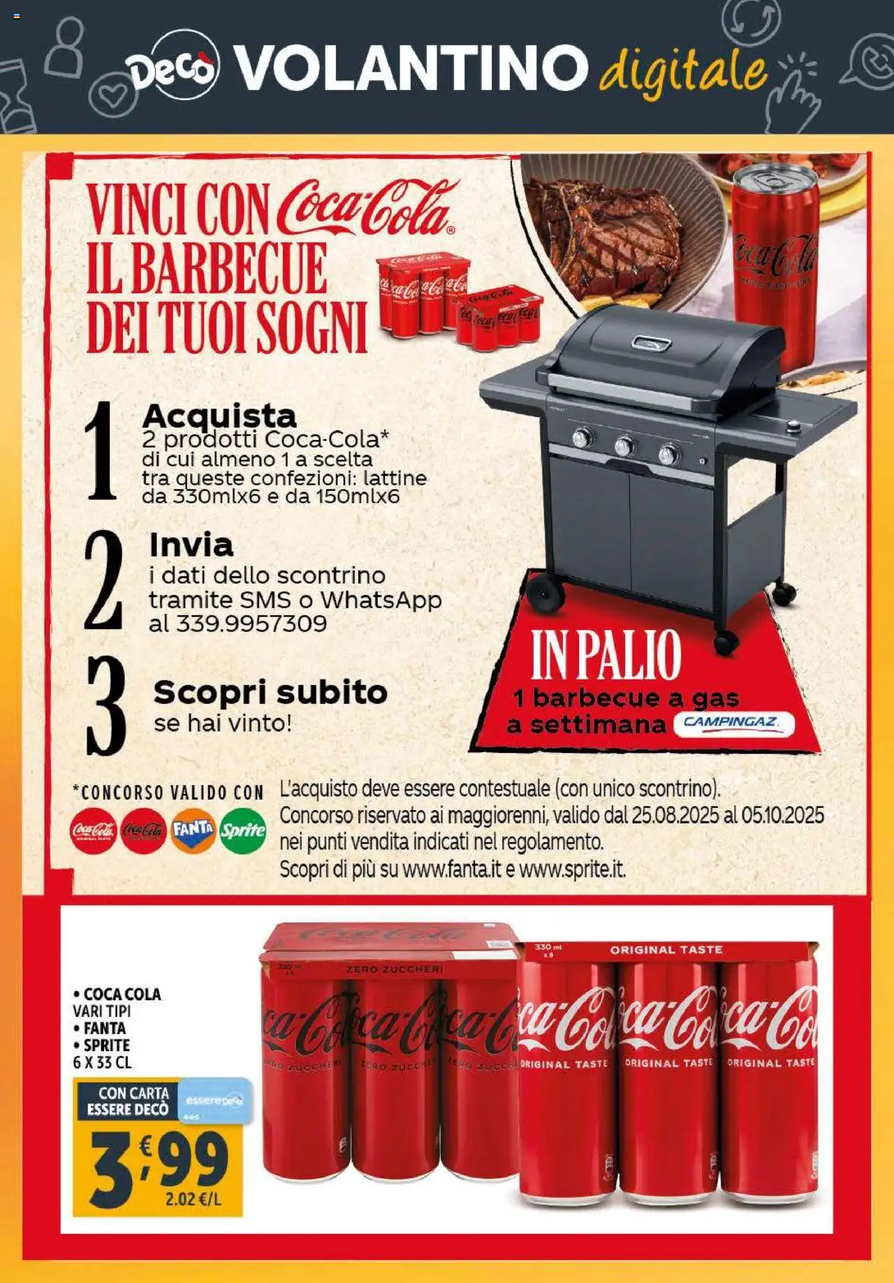 Volantino Decò del 23.09.2025 | Pagina: 30 | Prodotti: Barbecue, Barbecue a gas, Fanta, Coca Cola