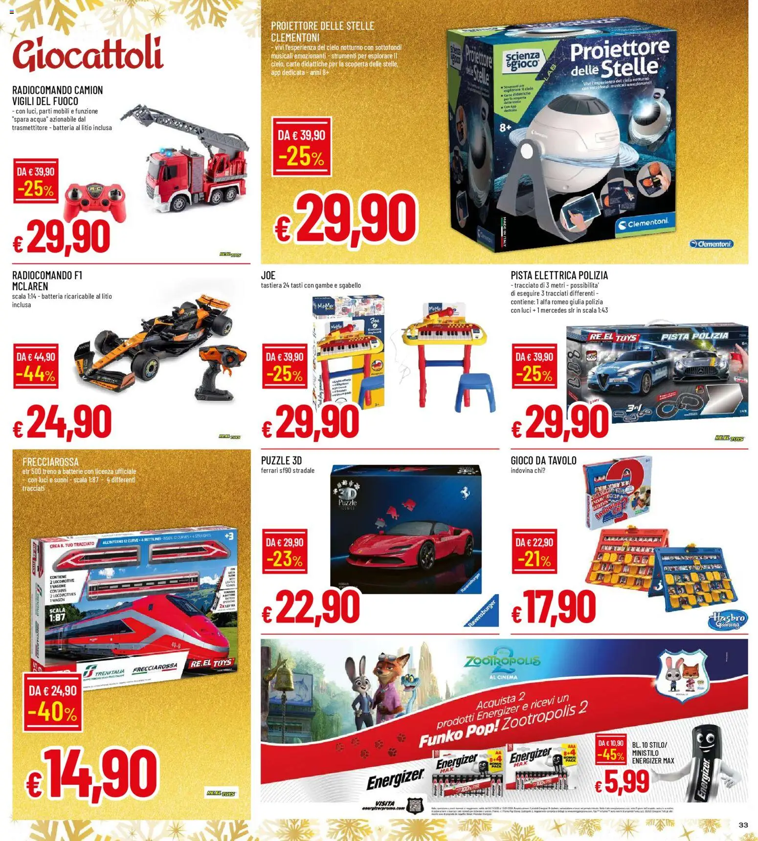 Volantino Galassia del 15.12.2025 | Pagina: 33 | Prodotti: Acqua, Gioco, Batteria, Batterie