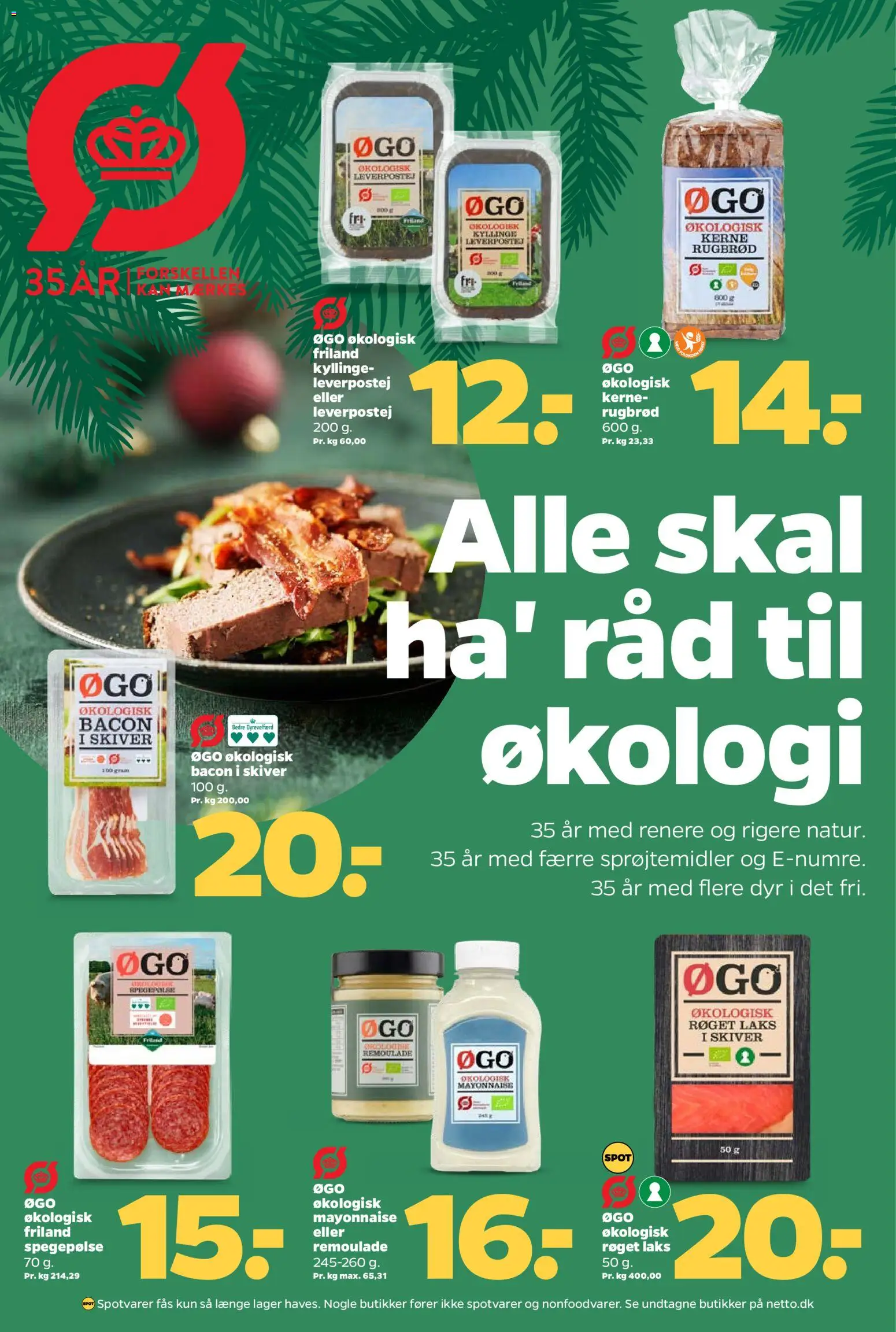 Netto tilbudsavis – gyldig fra 22.11.2025 | Side: 5 | Produkter: Spegepølse, Leverpostej, Rugbrød, Bacon