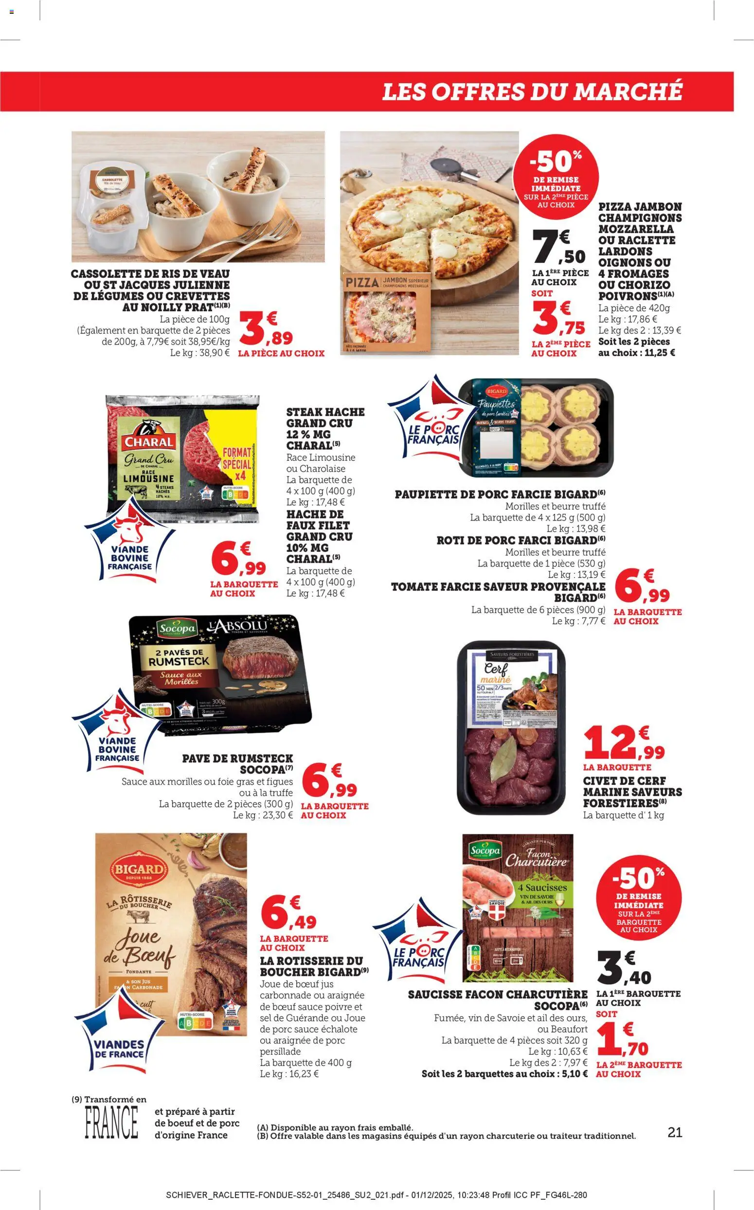 {H1} | Page: 21 | Produits: Lardons, Crevettes, Vin, Oignons