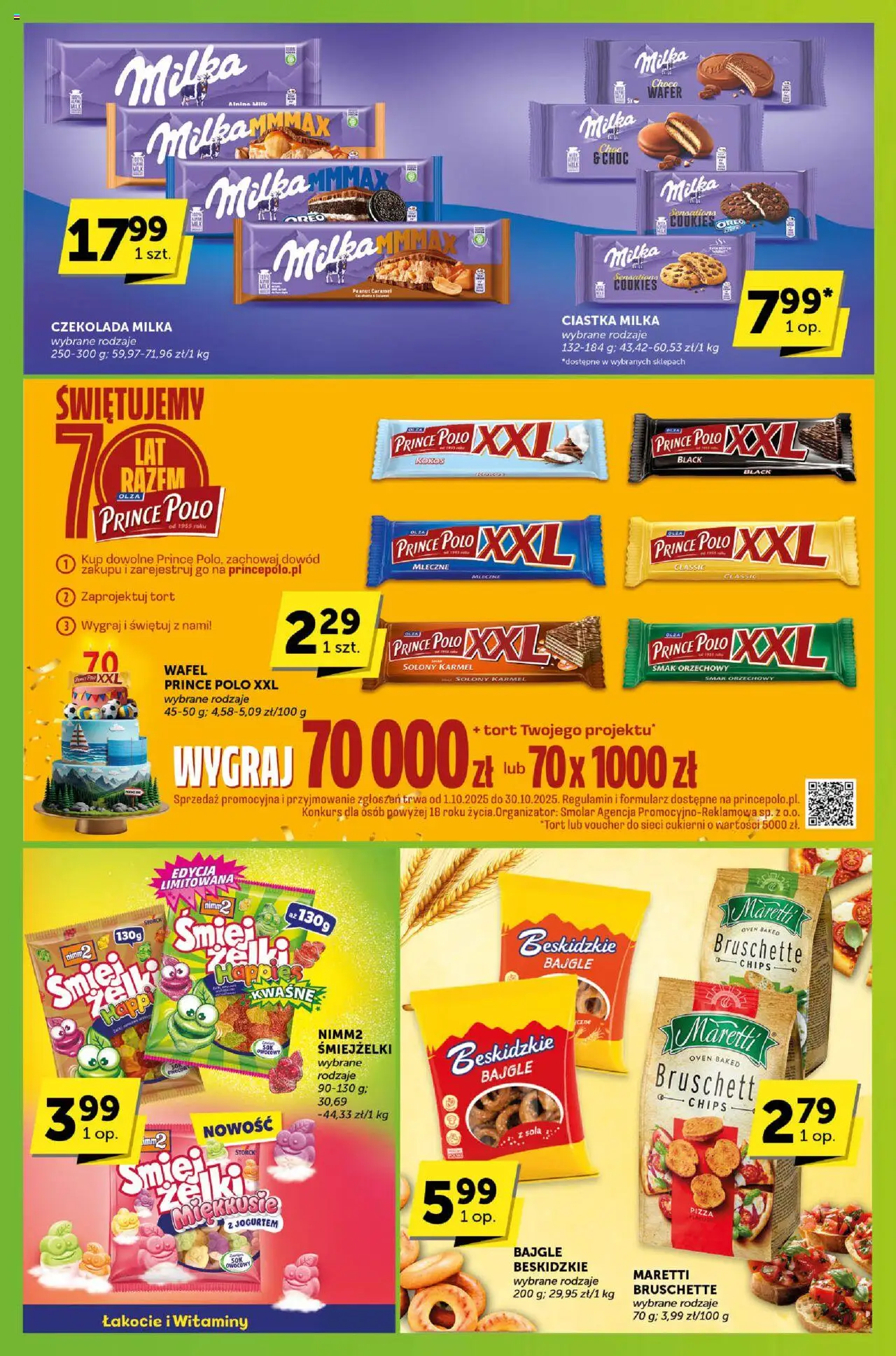 Euro Sklep Gazetka - Sprawdź, co więcej od 16.10.2025 | Strona: 6 | Produkty: Prince polo xxl, Czekolada milka, Milka, Ciastka