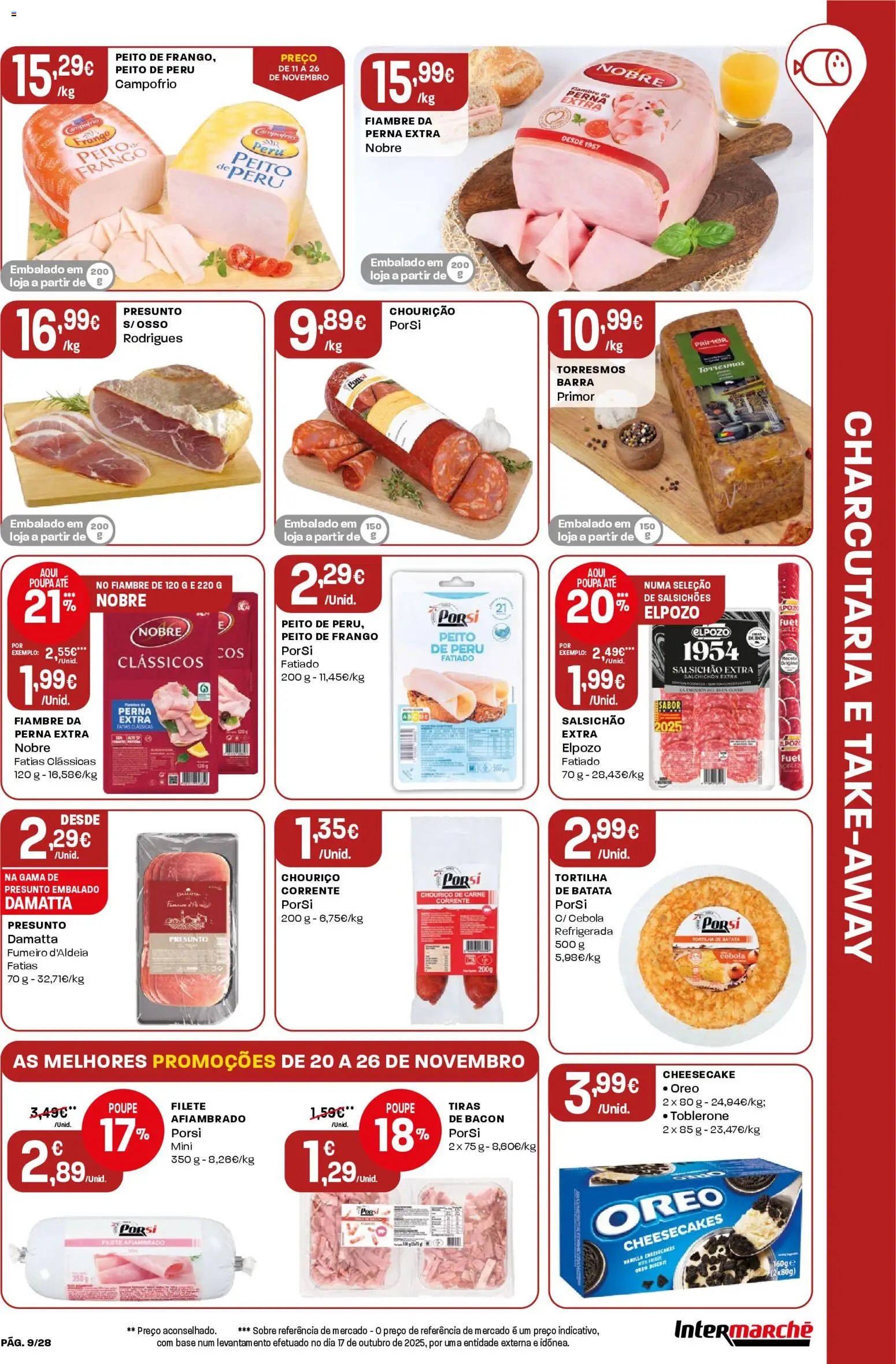 Intermarché Folheto Contact │ válido de 20.11.2025 | Página: 9 | Produtos: Batata, Bacon, Cebola, Presunto