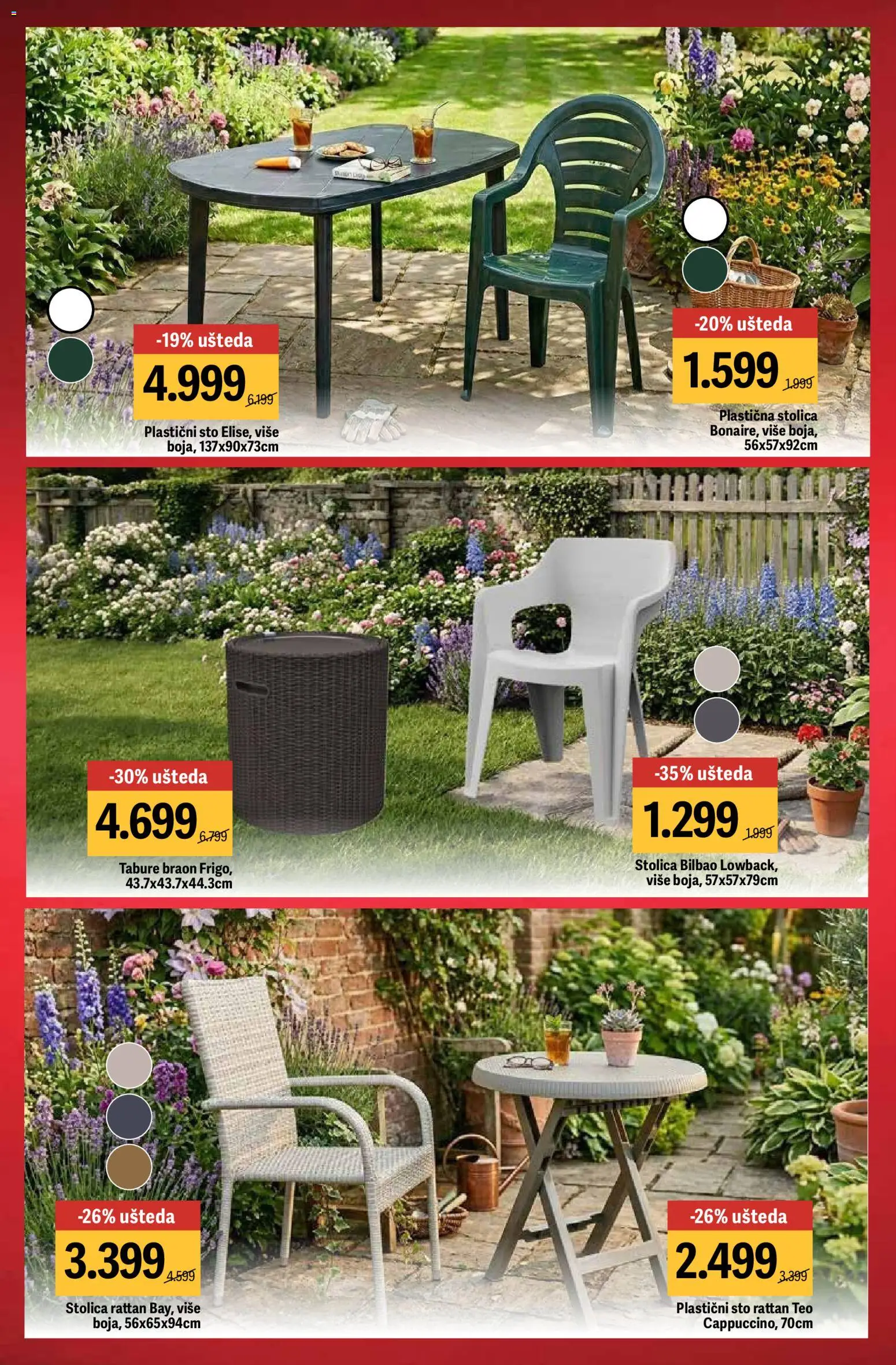 Mega Maxi katalog - važi od 02.04.2026 | Strana: 4 | Proizvode: Sto, Stolica, Tabure