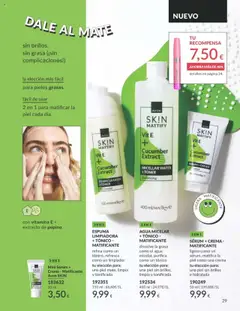 Catálogo AVON campaña 8 │ válido desde el 01.08.2025 | Página: 29 | Productos: Sérum, Crema, Toner, Tónico matificante