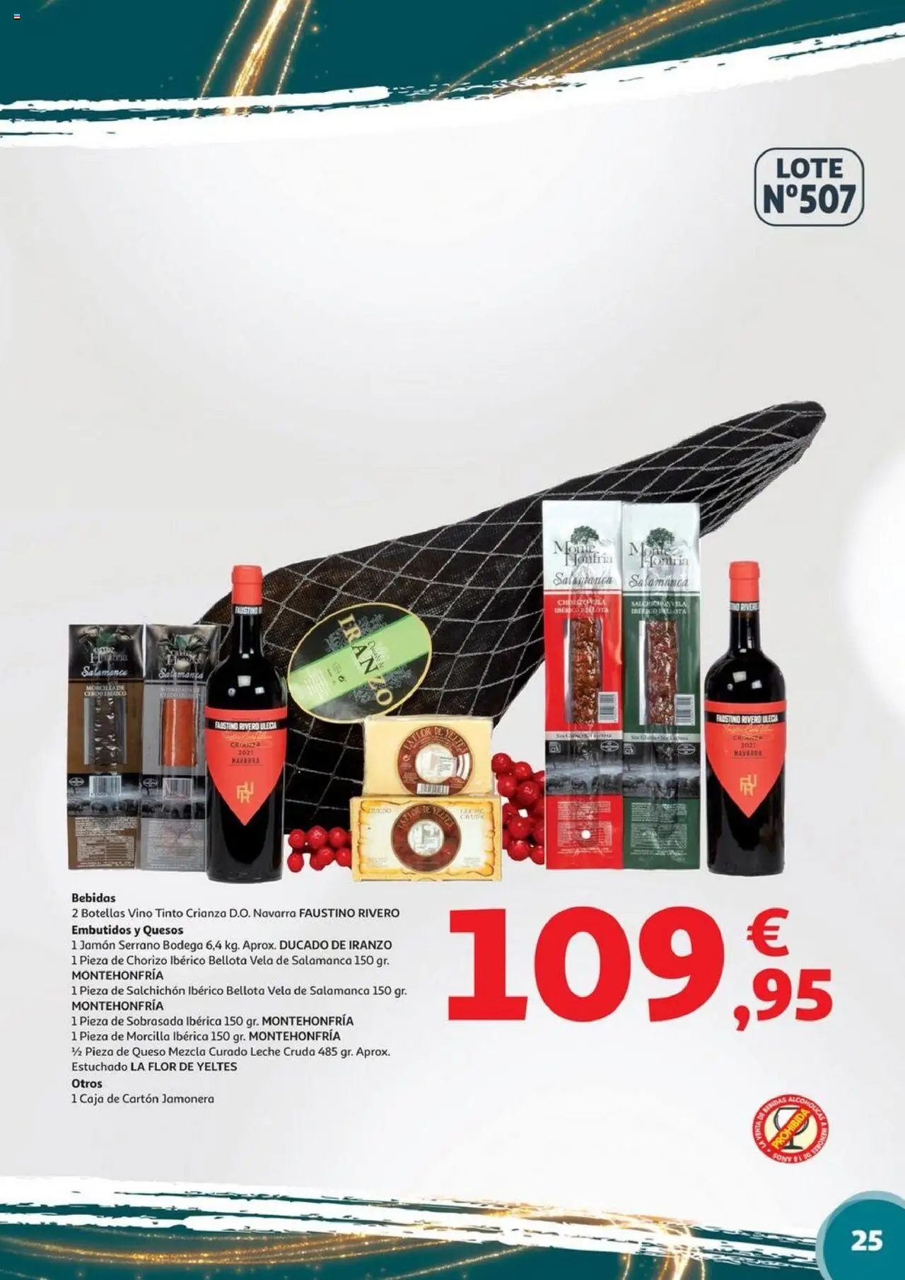 Alcampo - Valencia y Castellón │ válido desde el 06.11.2025 | Página: 25 | Productos: Jamón serrano, Leche, Vela, Sobrasada